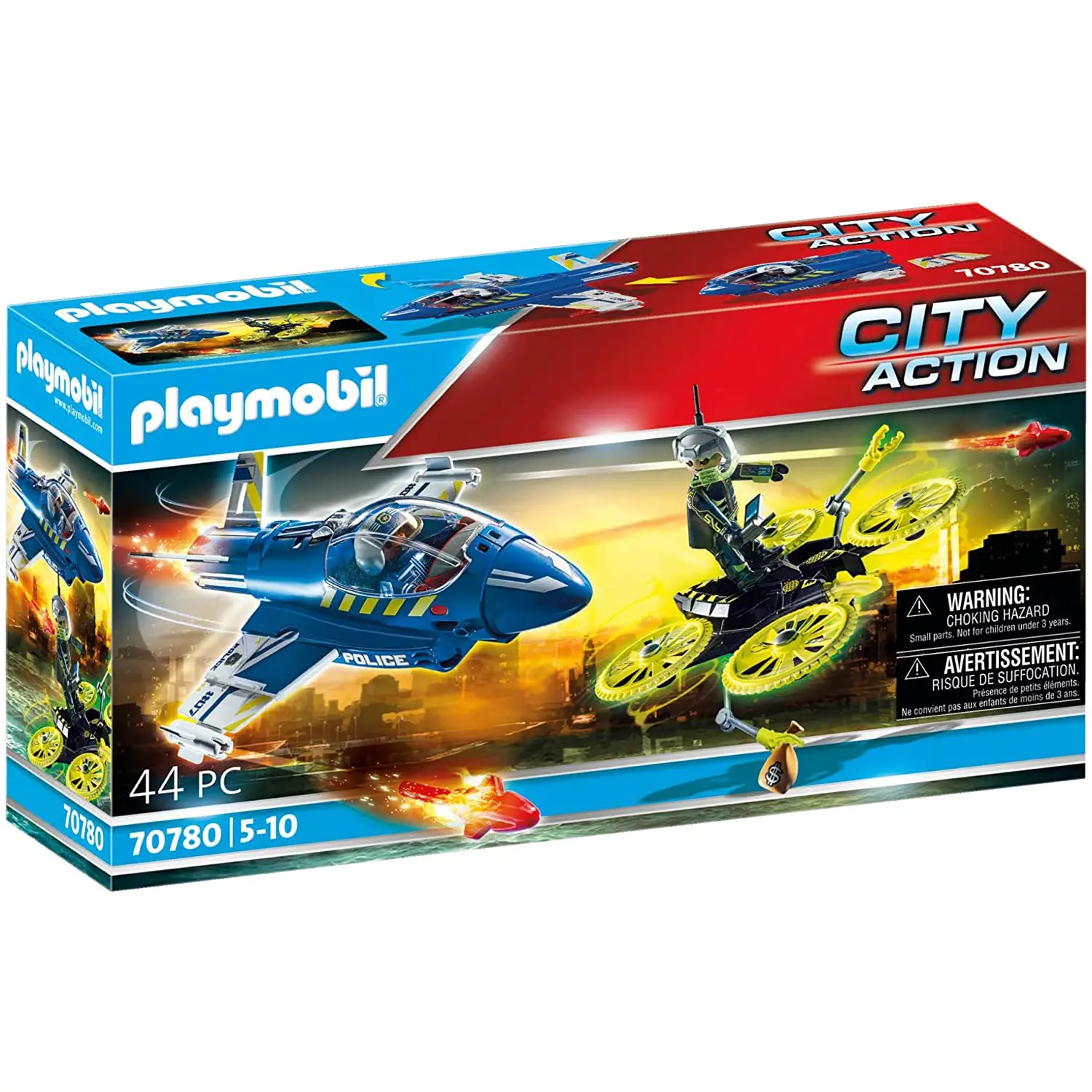 Jet della Polizia e Drone Playmobil City Action - playmobil