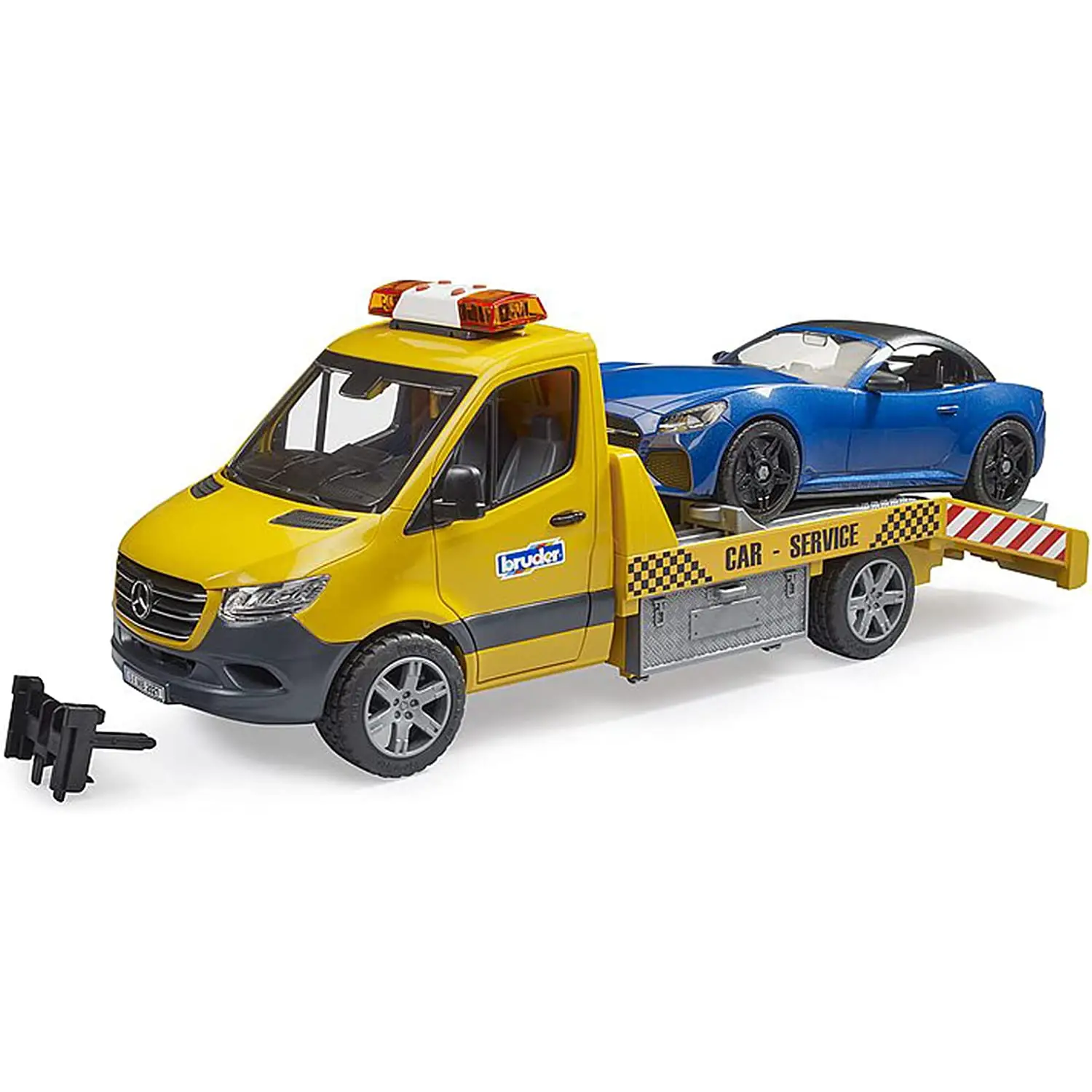 Bruder Mercedes-Benz Sprinter Trasporto Roadster – Furgone Giocattolo con Luci e Suono - modellini