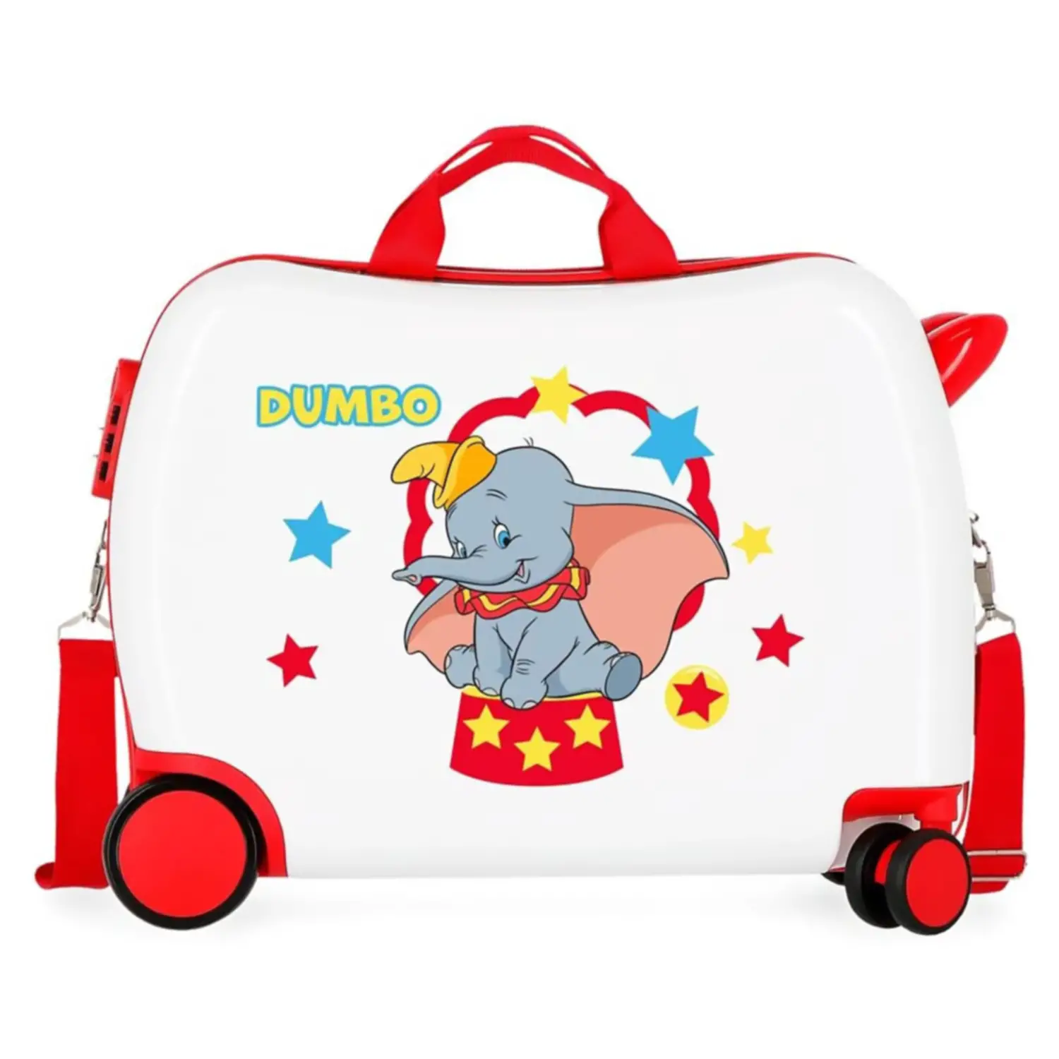 Dumbo Circus Trolley da Viaggio Cavalcabile Abs 4 Ruote - valige e borse da viaggio