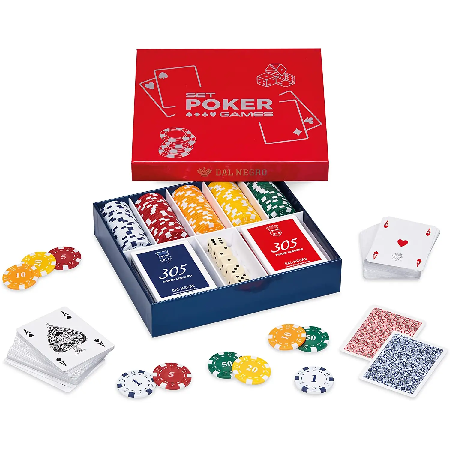 Set Poker Games – Fiches con Valore per Giochi da Casinò - giochi di società