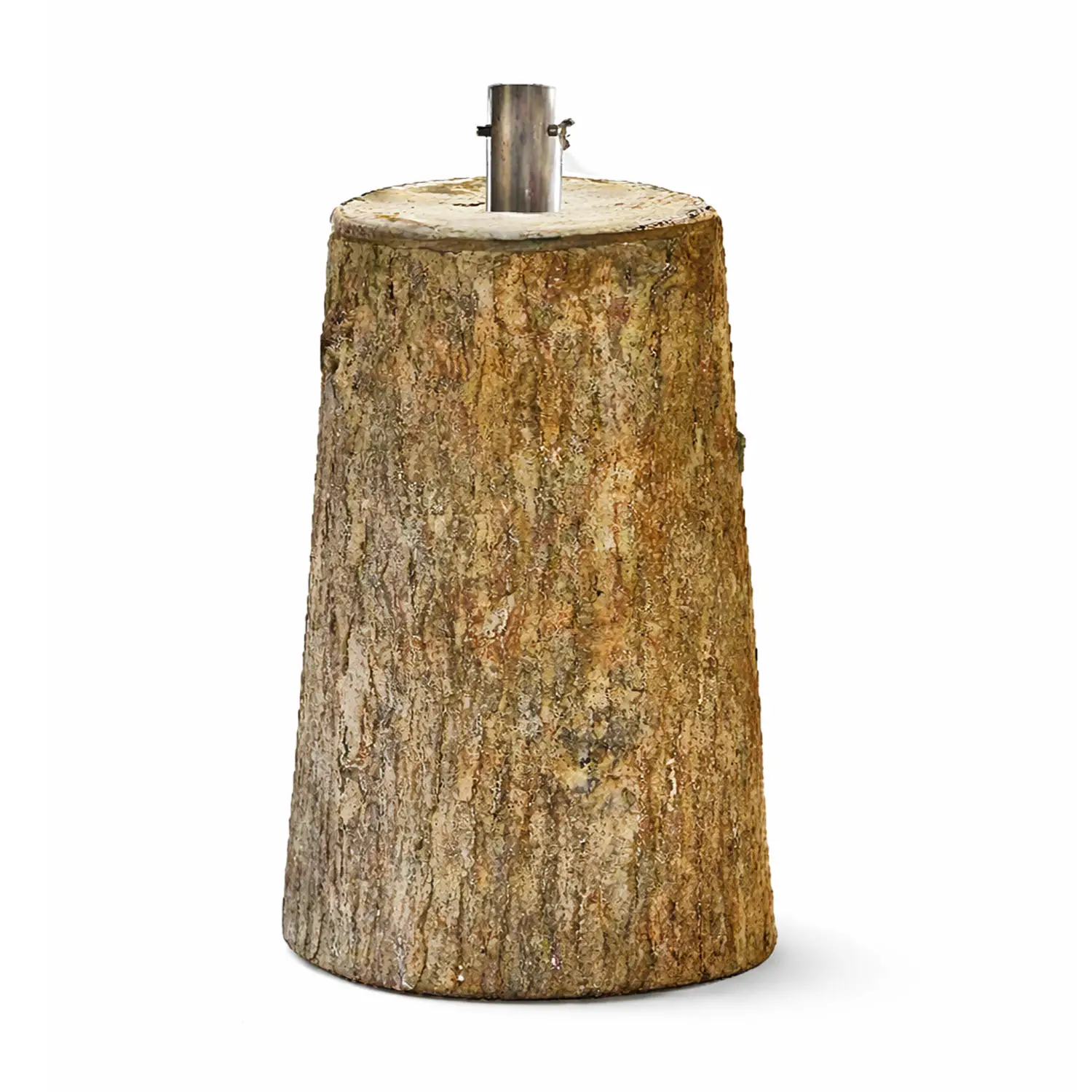 Base Tronco Cm.45 Realistica in Resina Effetto Legno per Alberi di Natale - basi albero