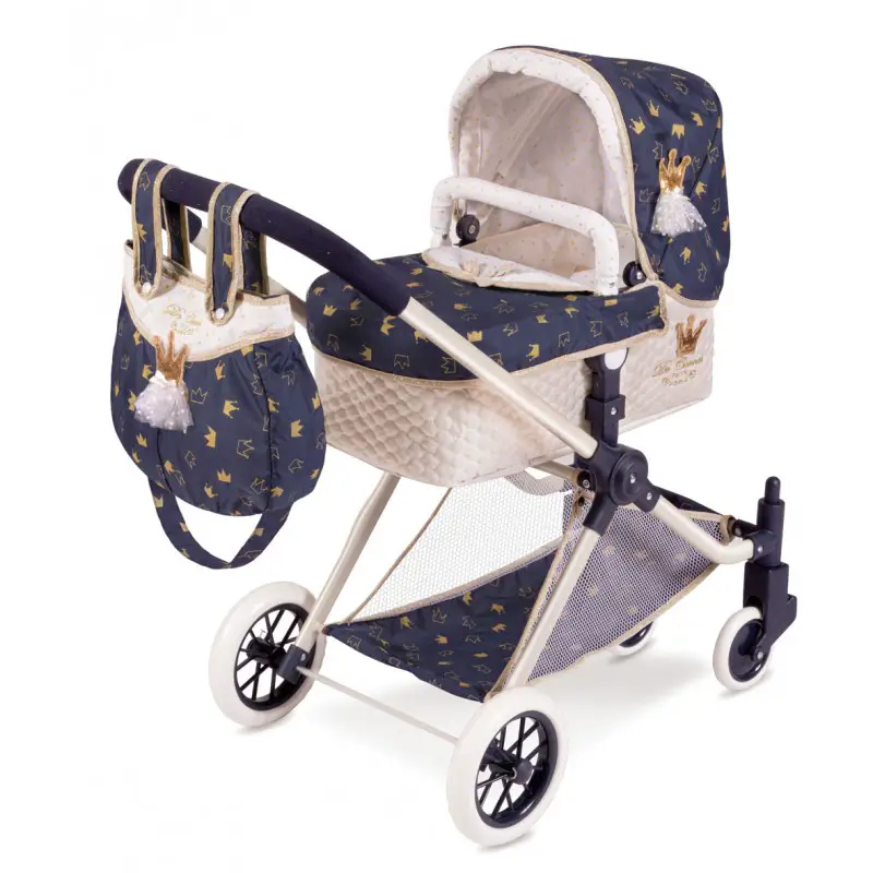 Carrozzina Convertibile 3x1 con Borsa e Cuscino - Bambole e accessori