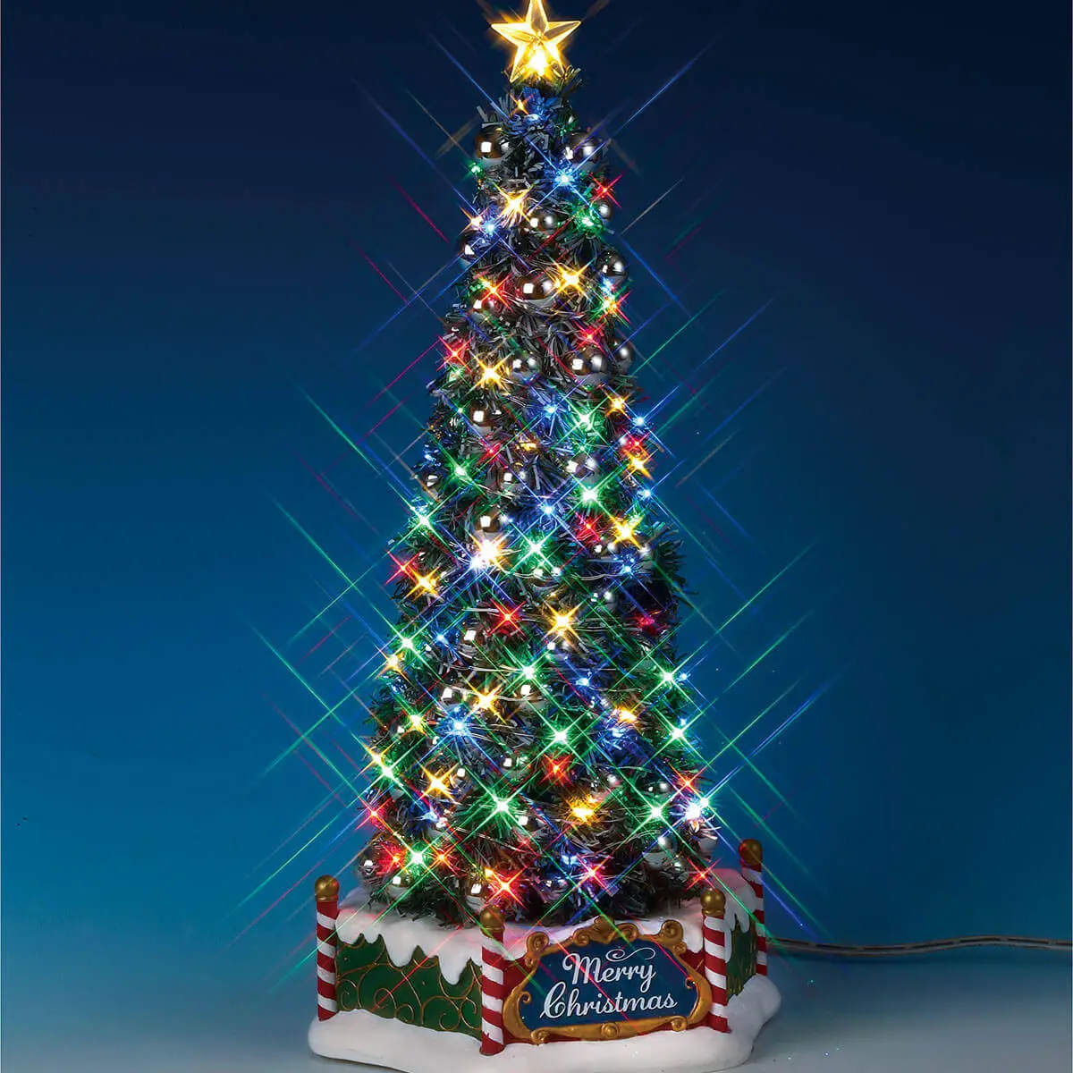 Lemax New Majestic Christmas Tree 84350 – Albero Natalizio Luminoso e Musicale - scene e villaggi