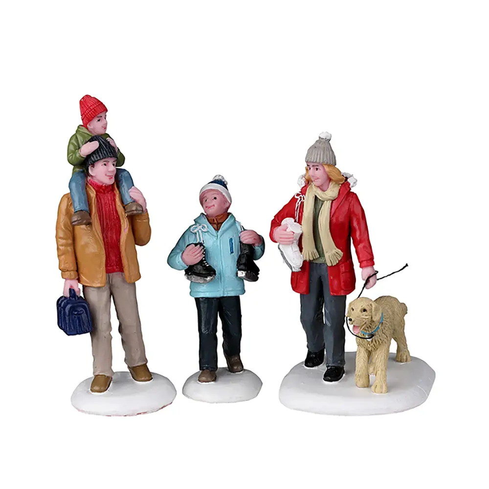Statuetta “Going Skating: Eleganza sul Ghiaccio” - scene e villaggi