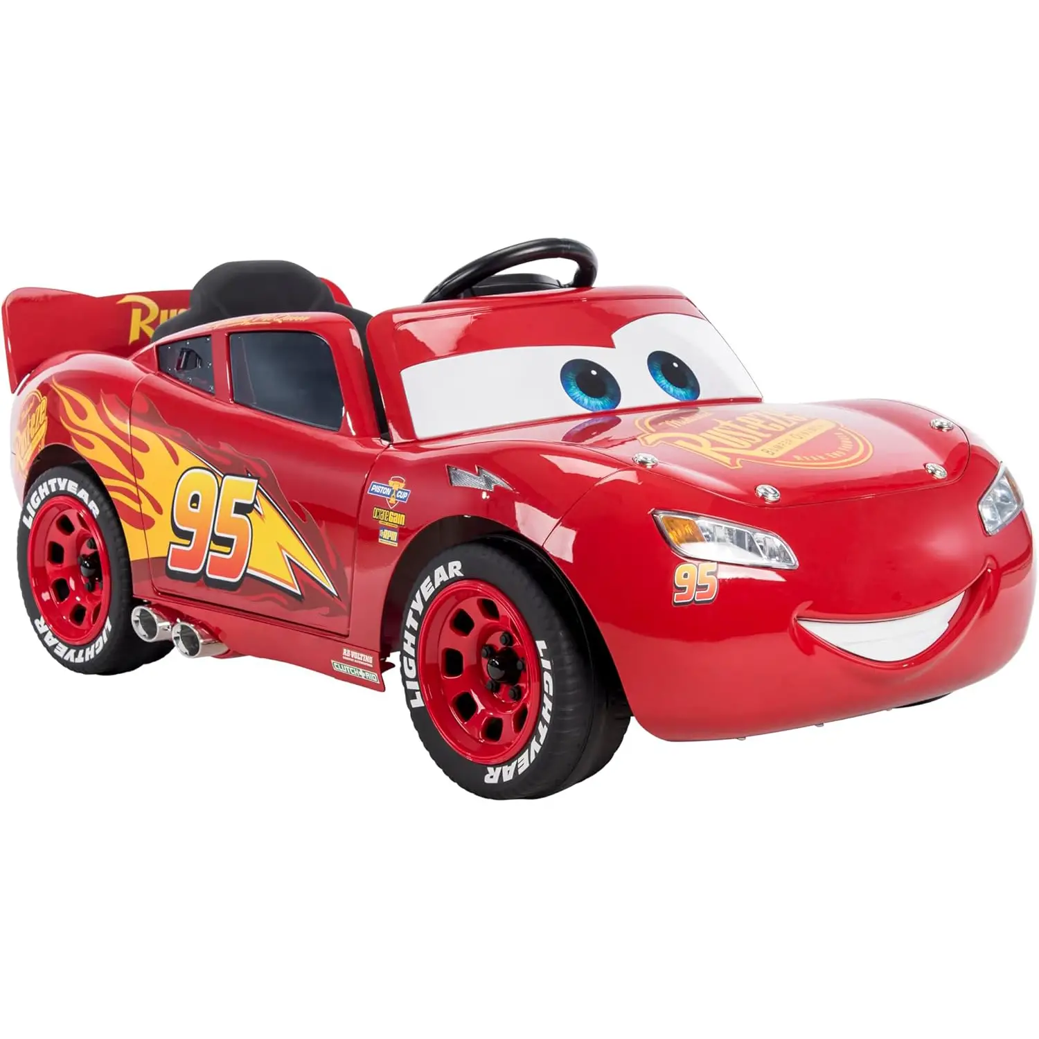 Auto Elettrica per Bambini Disney Saetta McQueen 6V Cavalcabile - auto