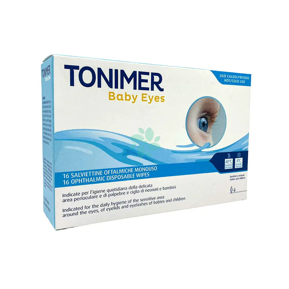 Tonimer Eyes Baby – Salviettine Oftalmiche per Bambini e Neonati (16 Pezzi) - igiene