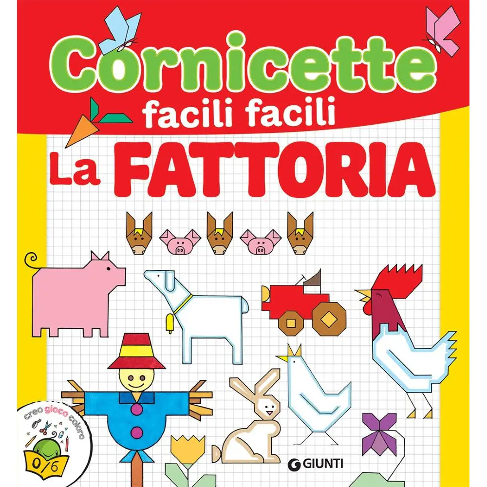 Fattoria Cornicette Facili Zerosei – Libro Didattico per Bambini - Prima biblioteca