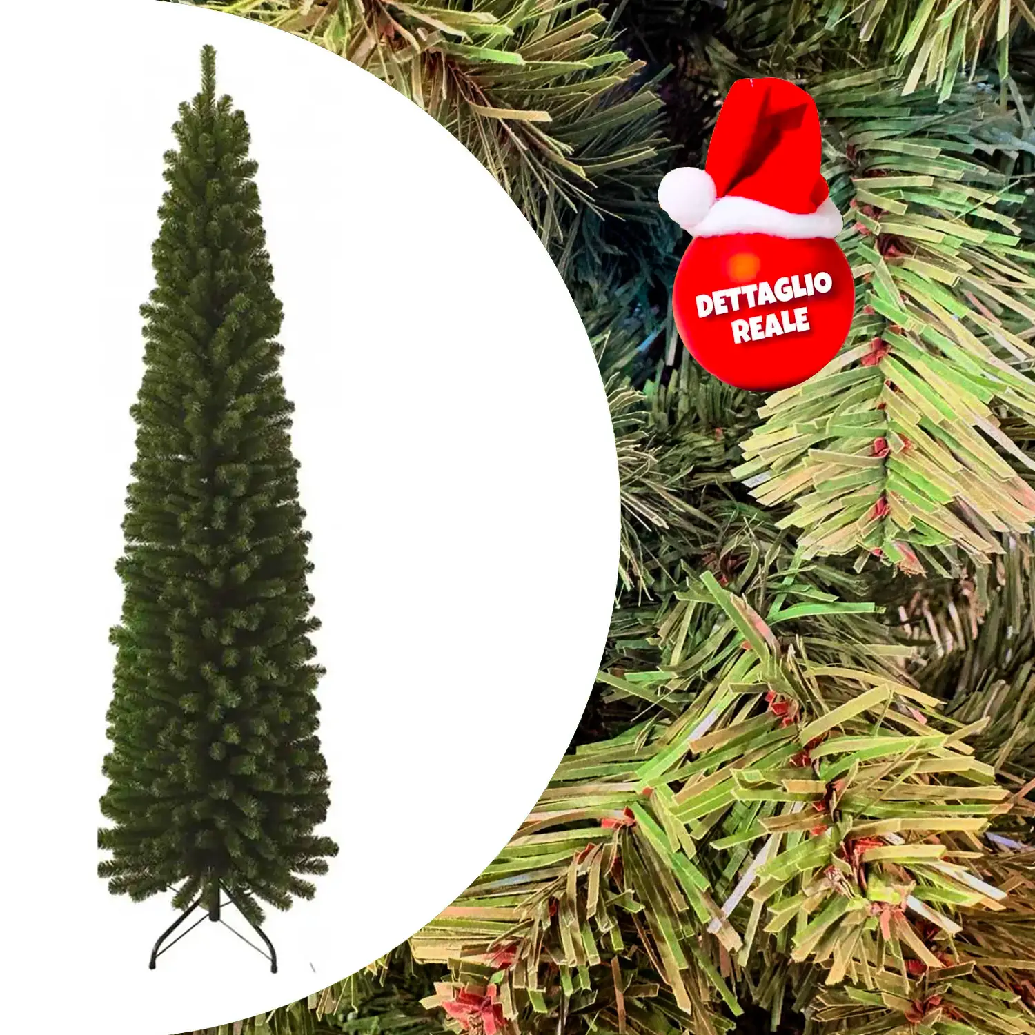 Albero di Natale Erland H 210 cm. - alberi