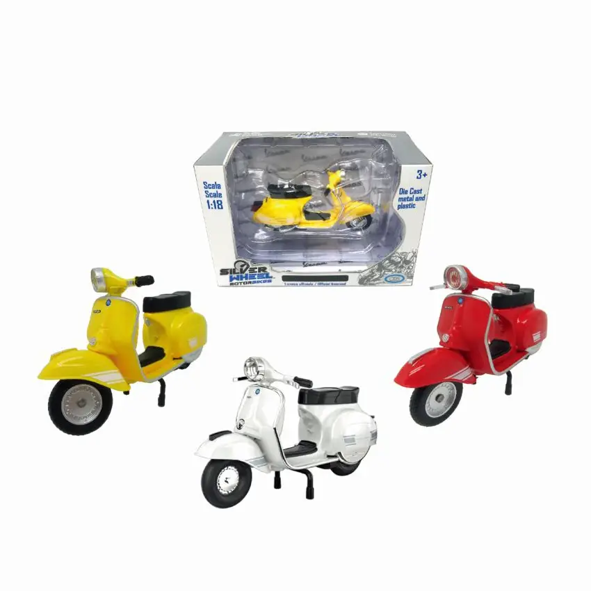 Silver Wheel 1976 Vespa 200 Rally - Modello in Scala 1:18 - modellini