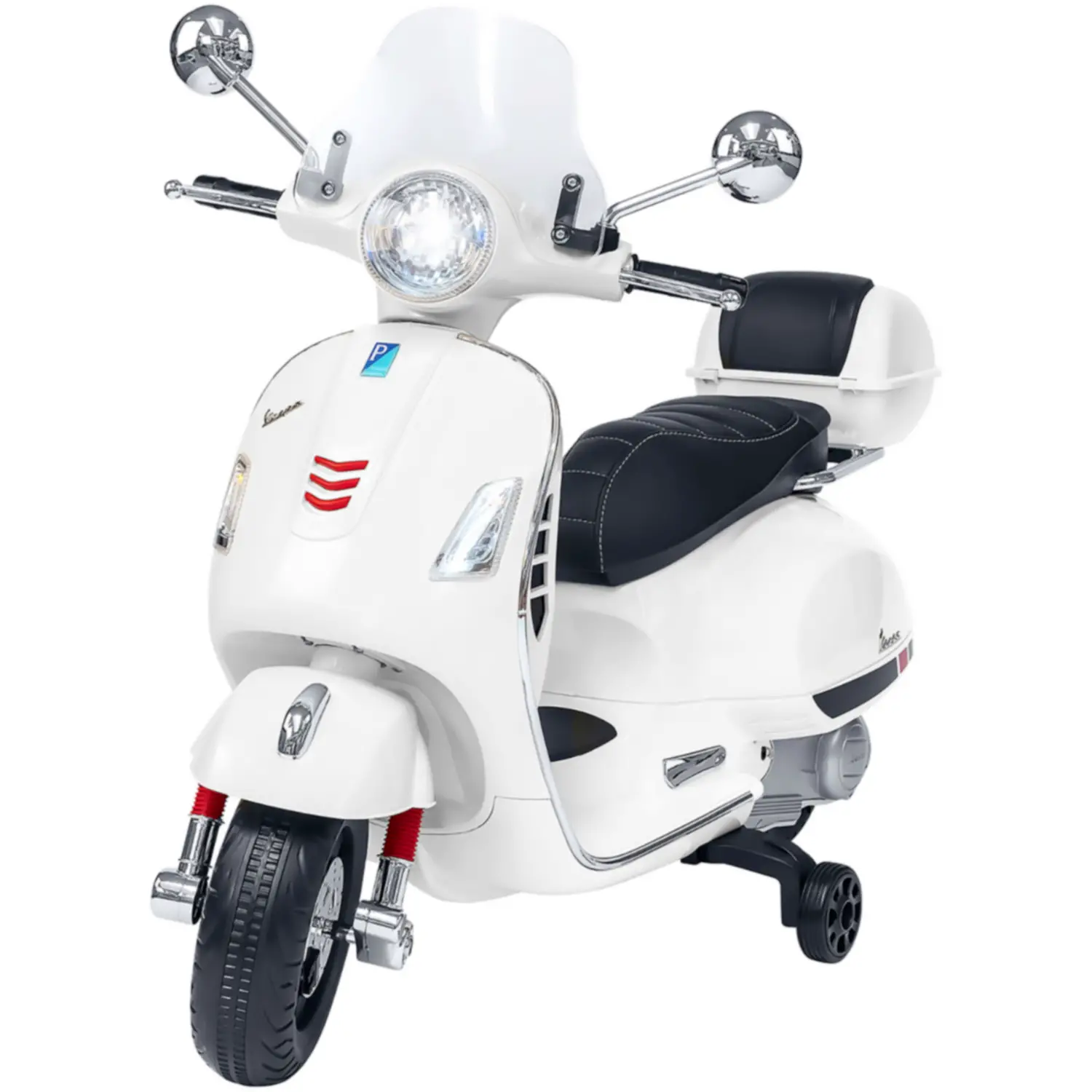 Moto Elettrica per Bambini Vespa Gts Super Sport 12V Bianca - moto