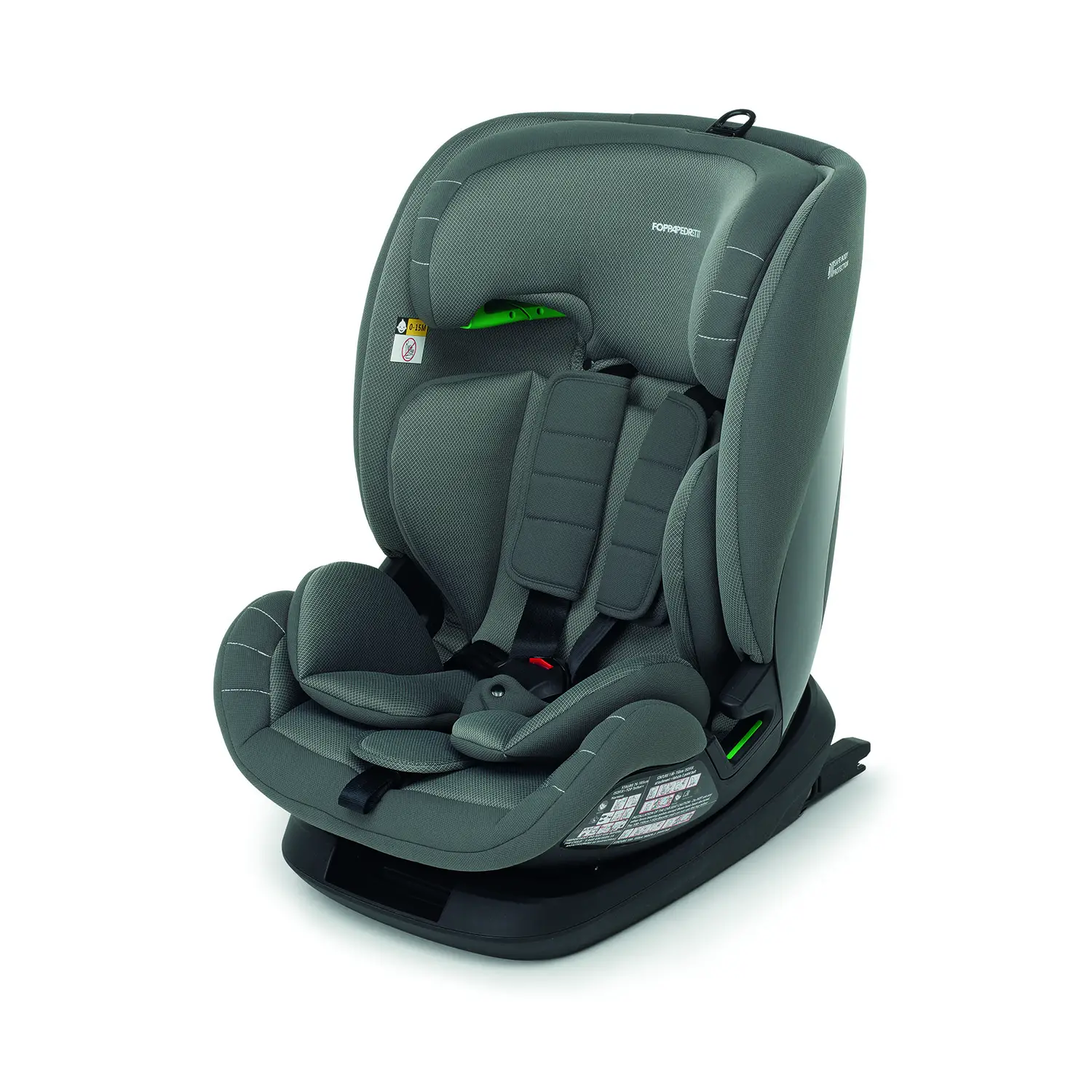 Seggiolino Auto Pitstop I-size Grey 15 Mesi 12 Anni 76-150 cm Foppapedretti - bambini 76-150 cm (15m-12anni)