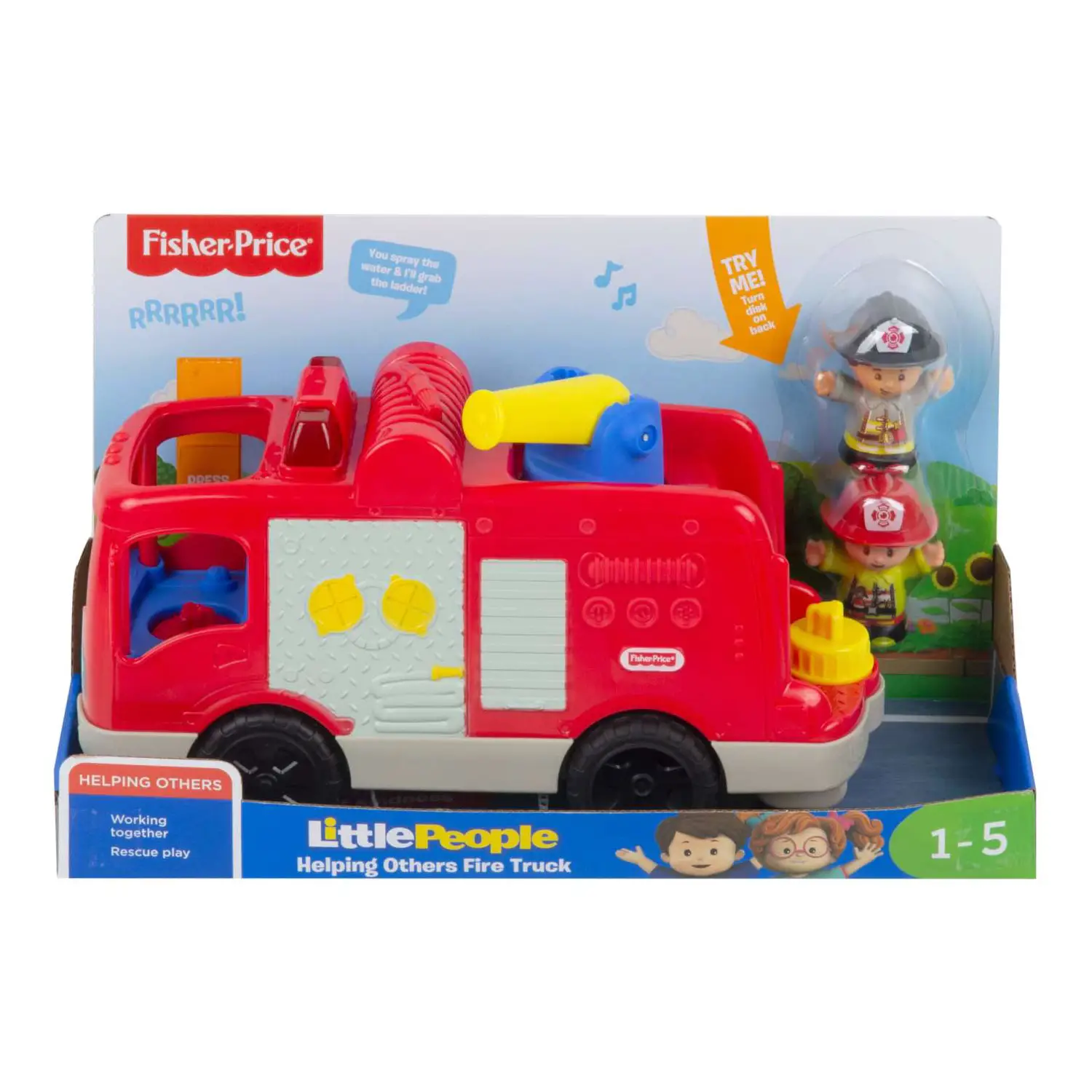 Little People Camion Dei Pompieri Fpv32 - action figures ed accessori