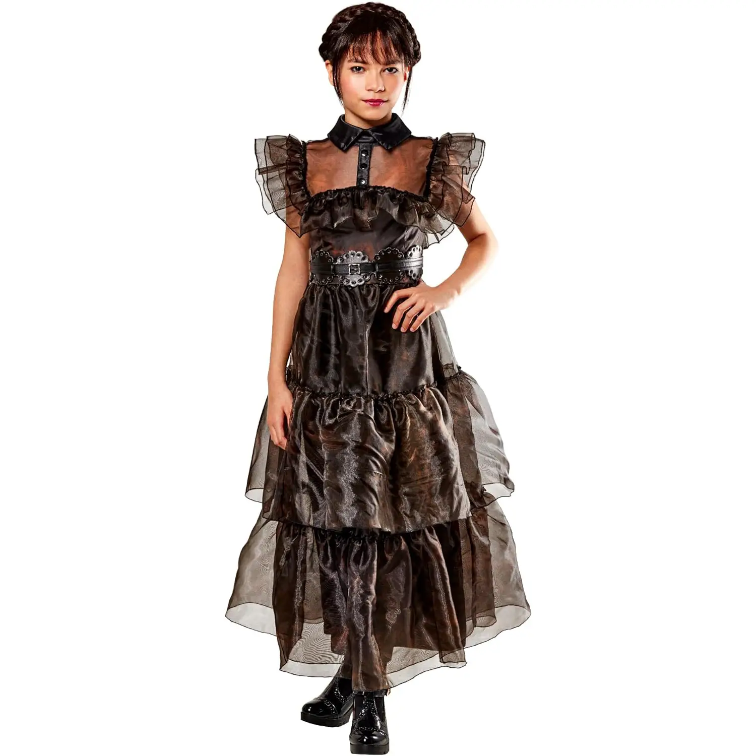 Costume Mercoledì "Wednesday" Addams Raven Dance per Bambine - Taglia XL - 156-160 cm - Abiti halloween