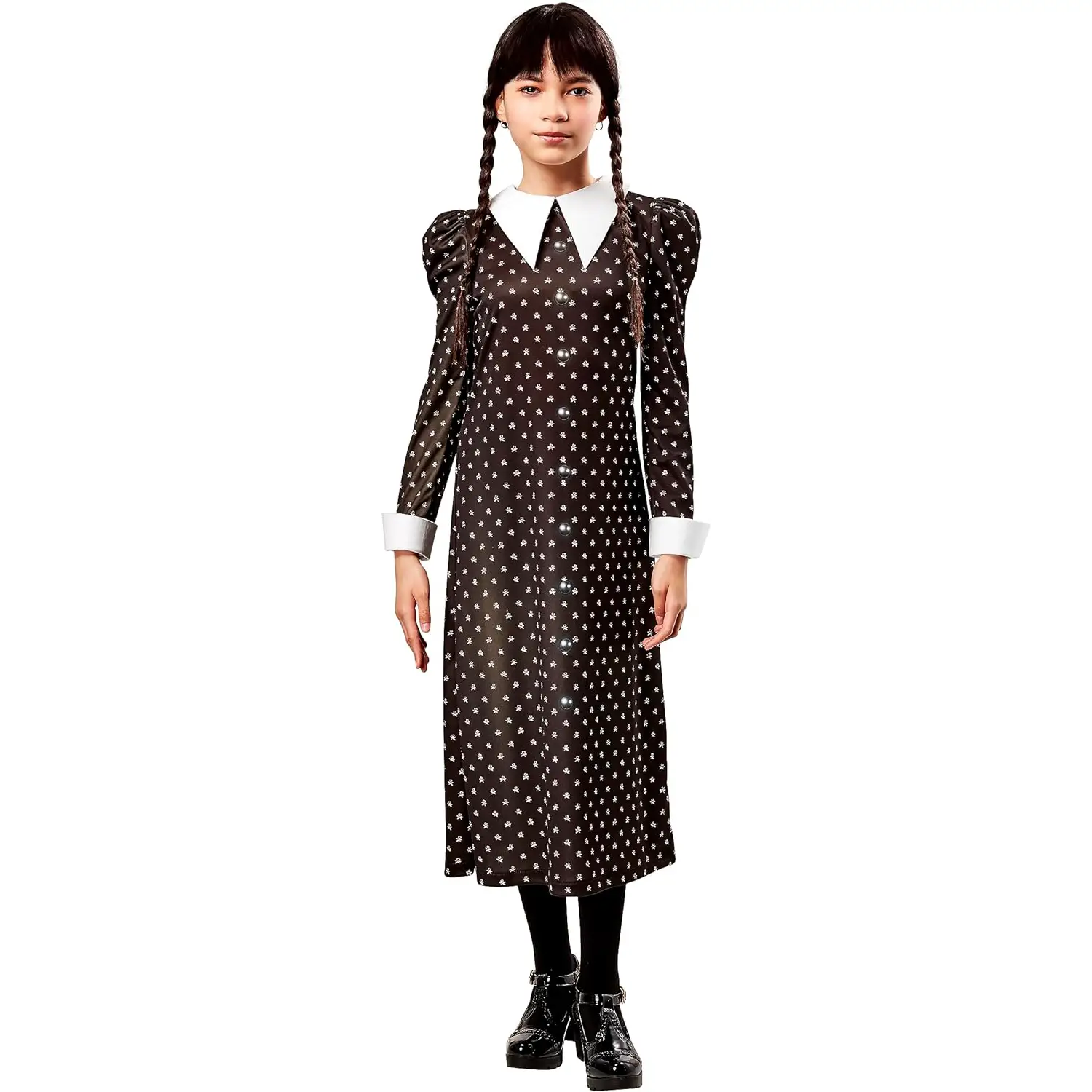 Costume Opp Wednesday Divisa Scolastica Tg. S 7-8 Anni - Abiti halloween