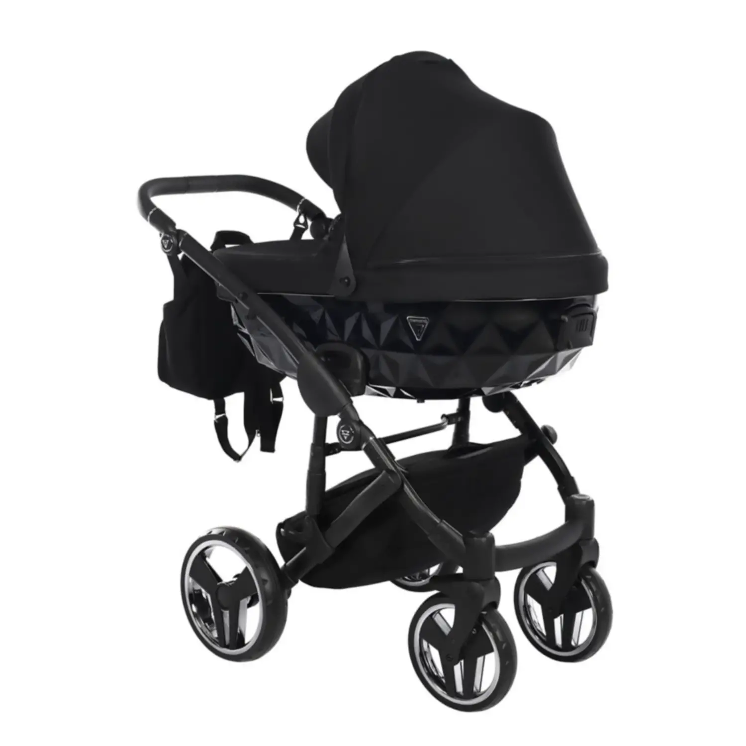 Junama Diamond Basic V2 2 in 1 Nero con Telaio Nero - trio e modulari
