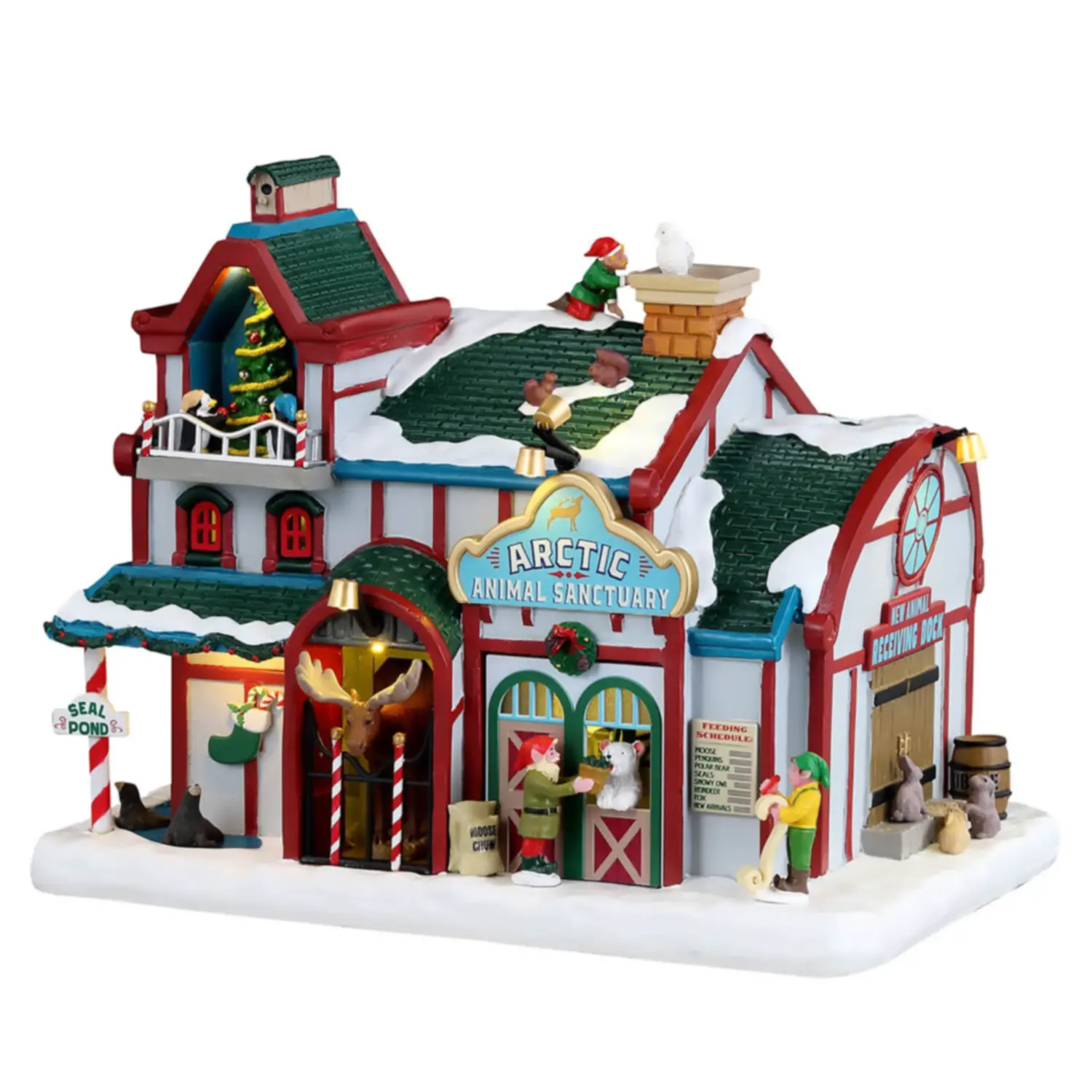Lemax Arctic Animal Sanctuary 35075 – Rifugio Animali Artici Luminoso Santa’s Wonderland - scene e villaggi