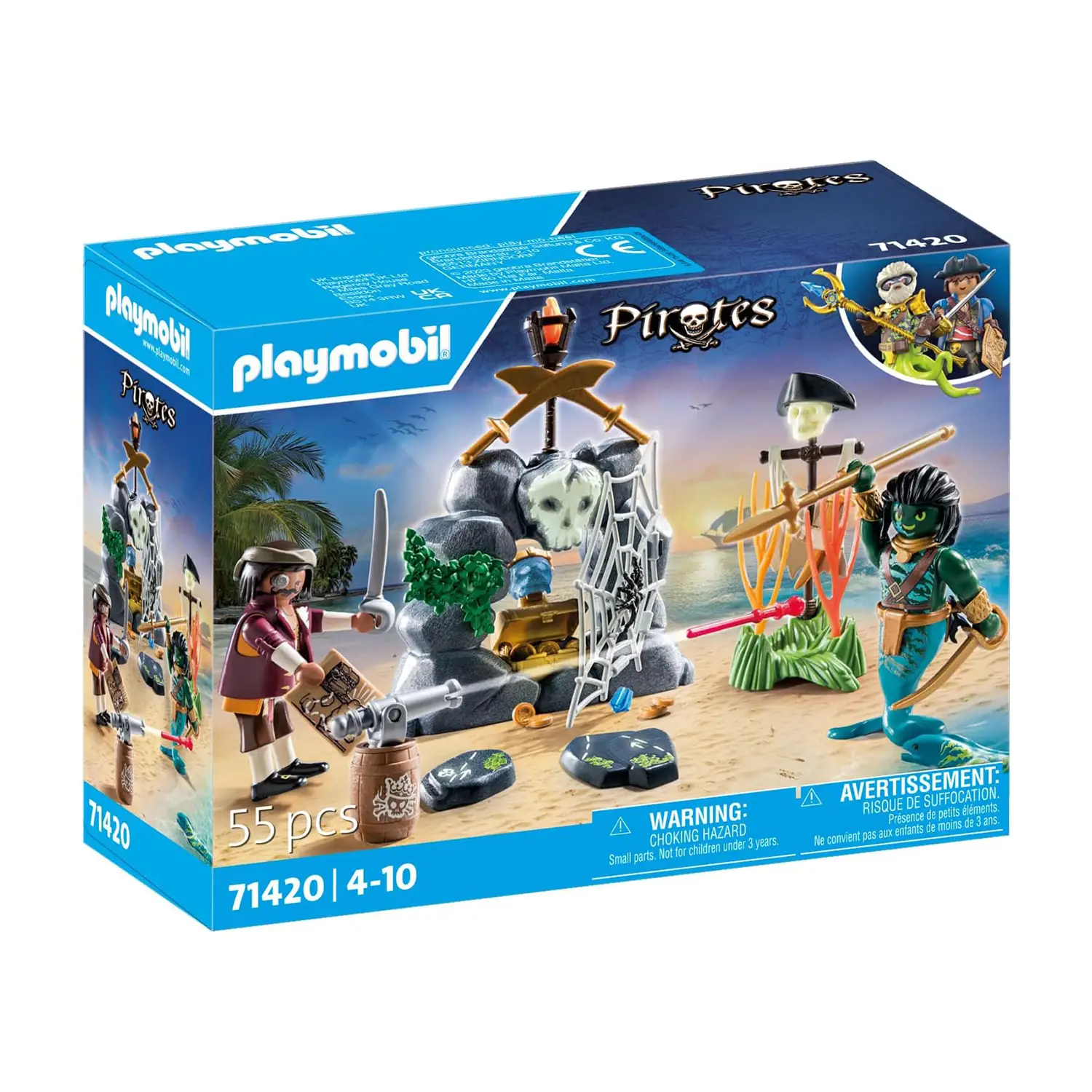 Playmobil Pirates Nascondiglio Del Tesoro Pirata 71420 - playmobil