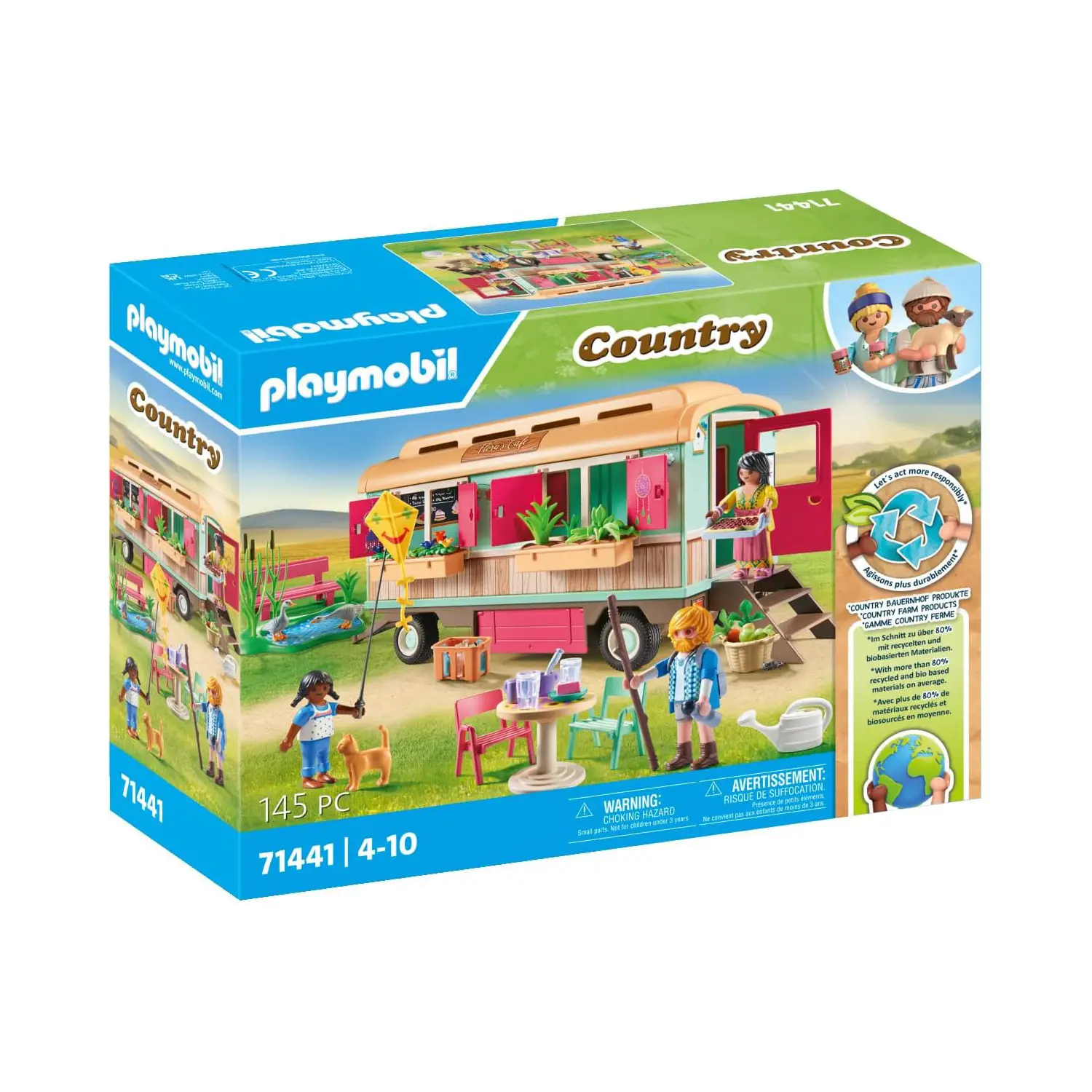 Playmobil Country Vagone Cafè Con Giardino 71441 - playmobil