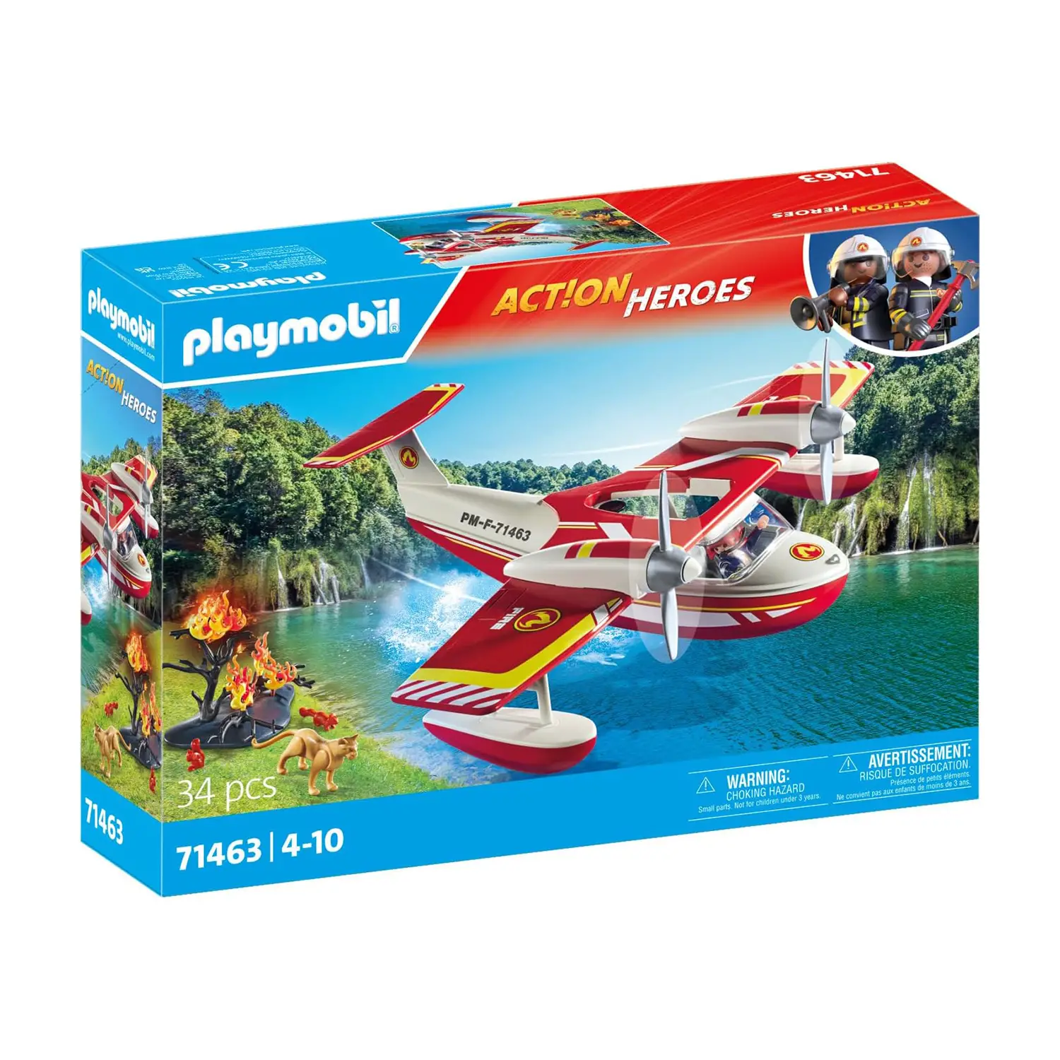Idrovolante Dei Pompieri Playmobil Action Heroes - playmobil