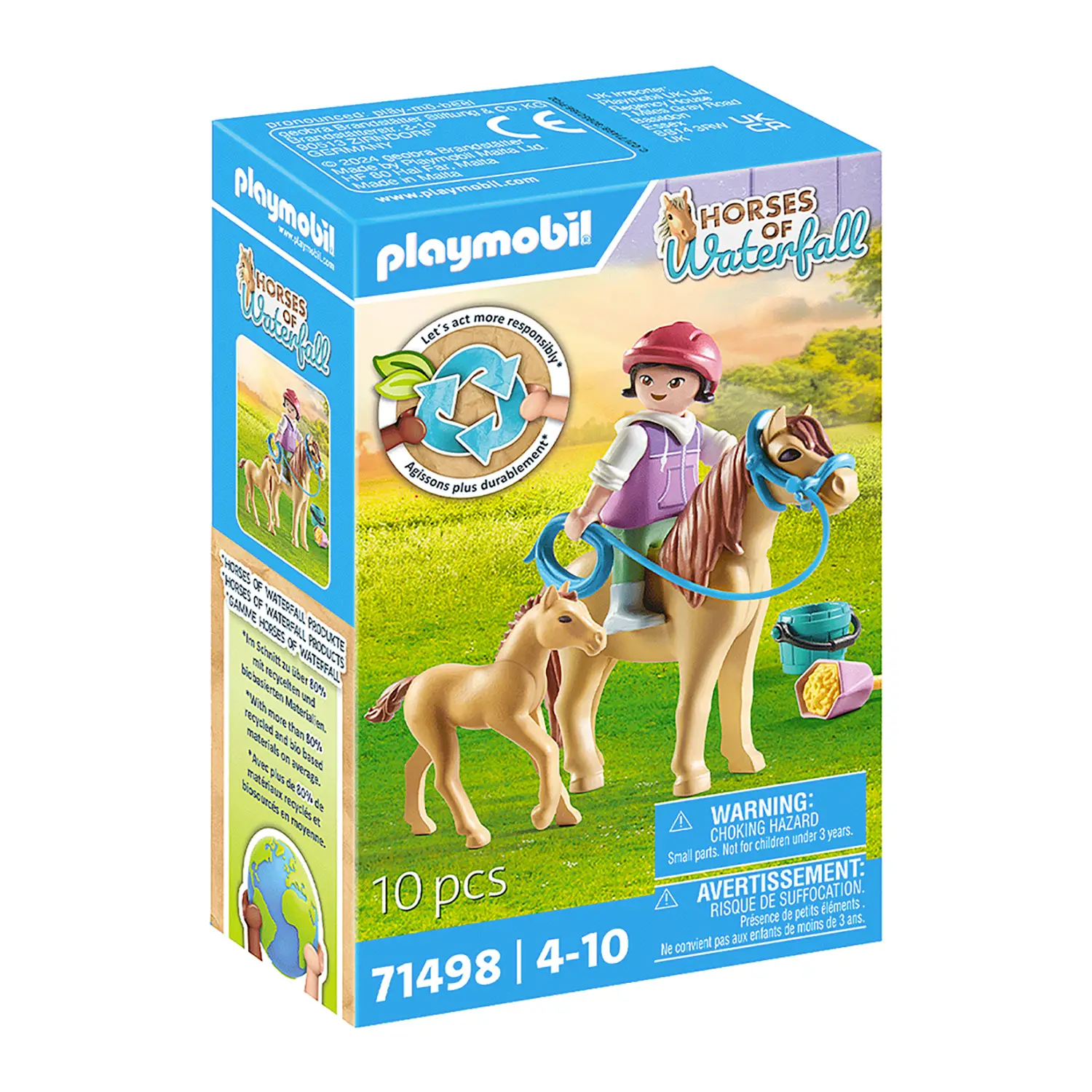 Playmobil Bambina Con Pony E Puledro 71498 - playmobil