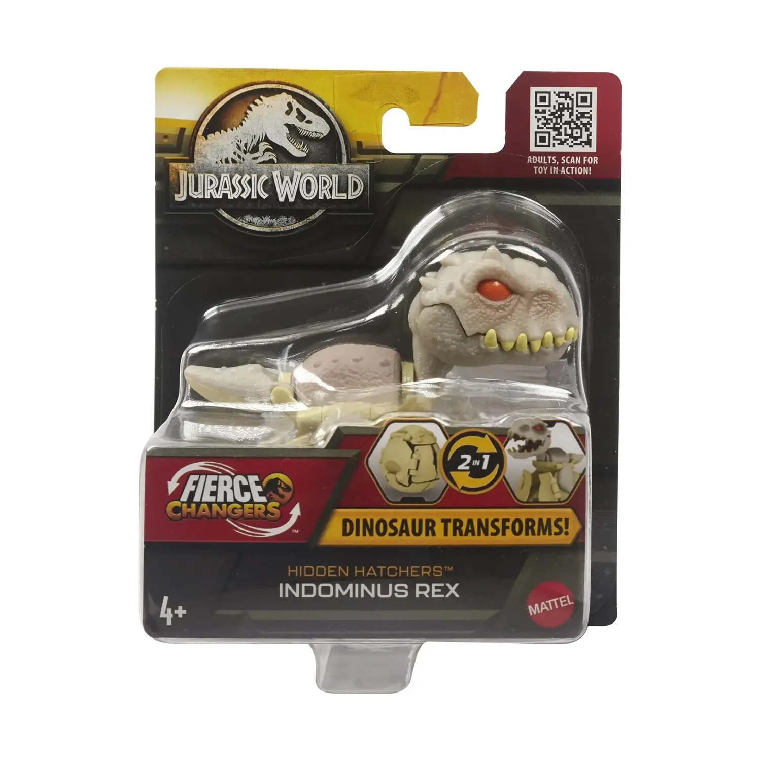 Jurassic World Fierce Changers Schiudi E Scopri Indonimus Rex HLP03 - action figures ed accessori