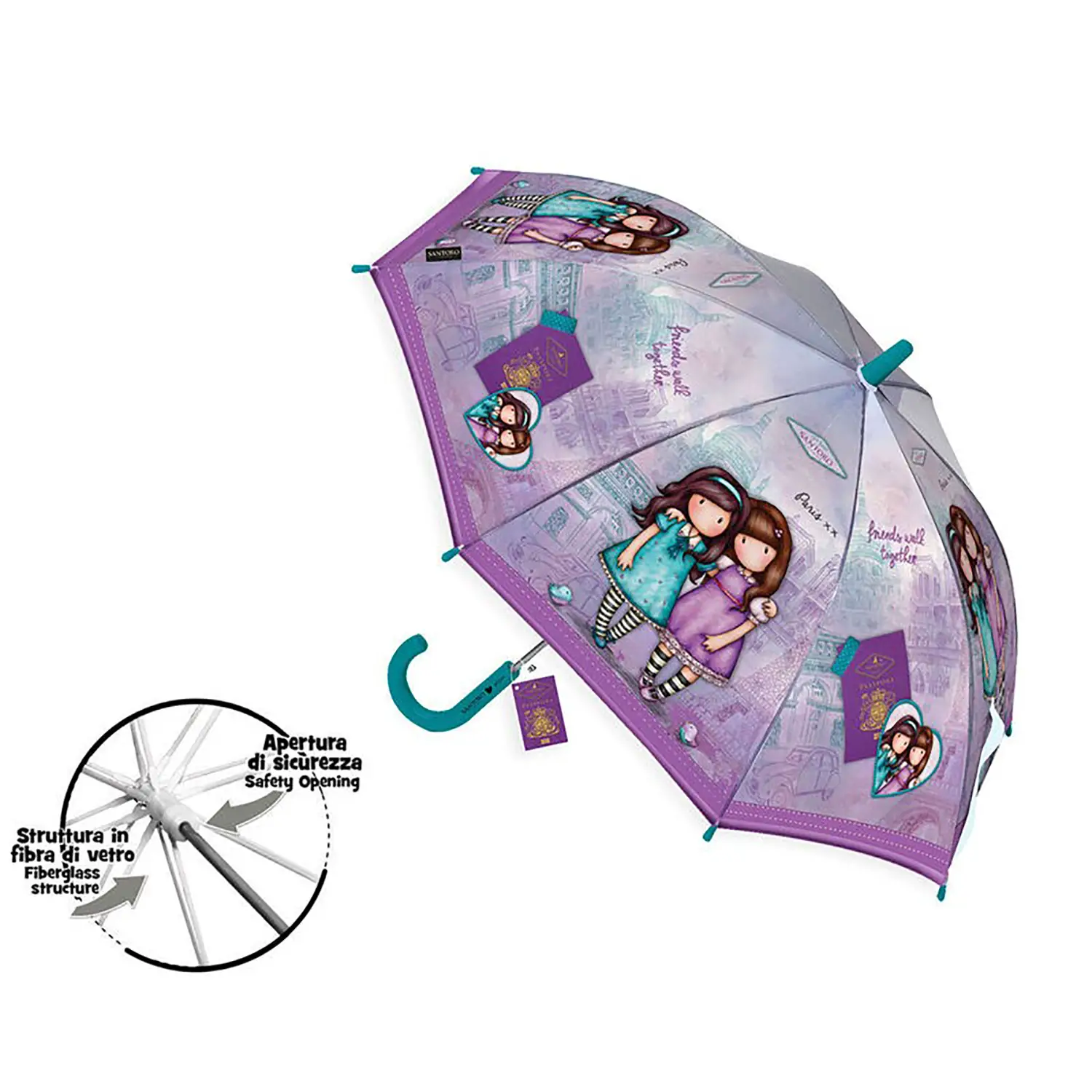 Ombrello Poe 42/8 Manuale - accessori stagionali