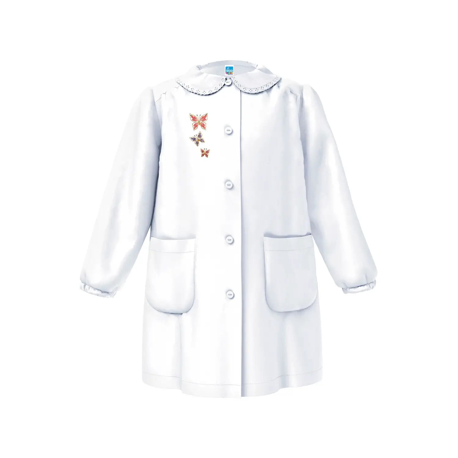 Grembiule Bambina Scuola 4068 Bianco 6 Anni - grembiuli scolastici