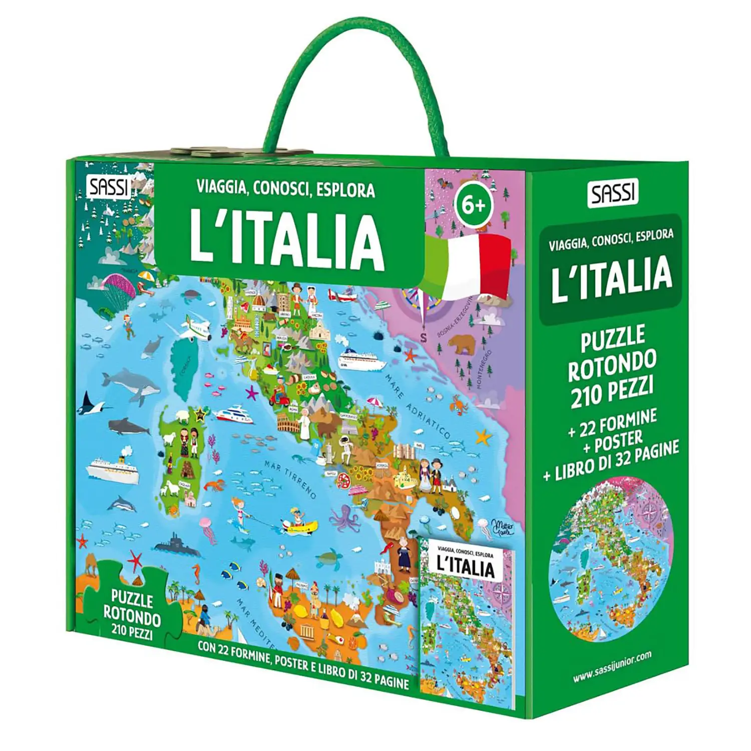 Cofanetto Libri L'Italia: Viaggia, Conosci, Esplora | Sassi Junior - Primi giochi