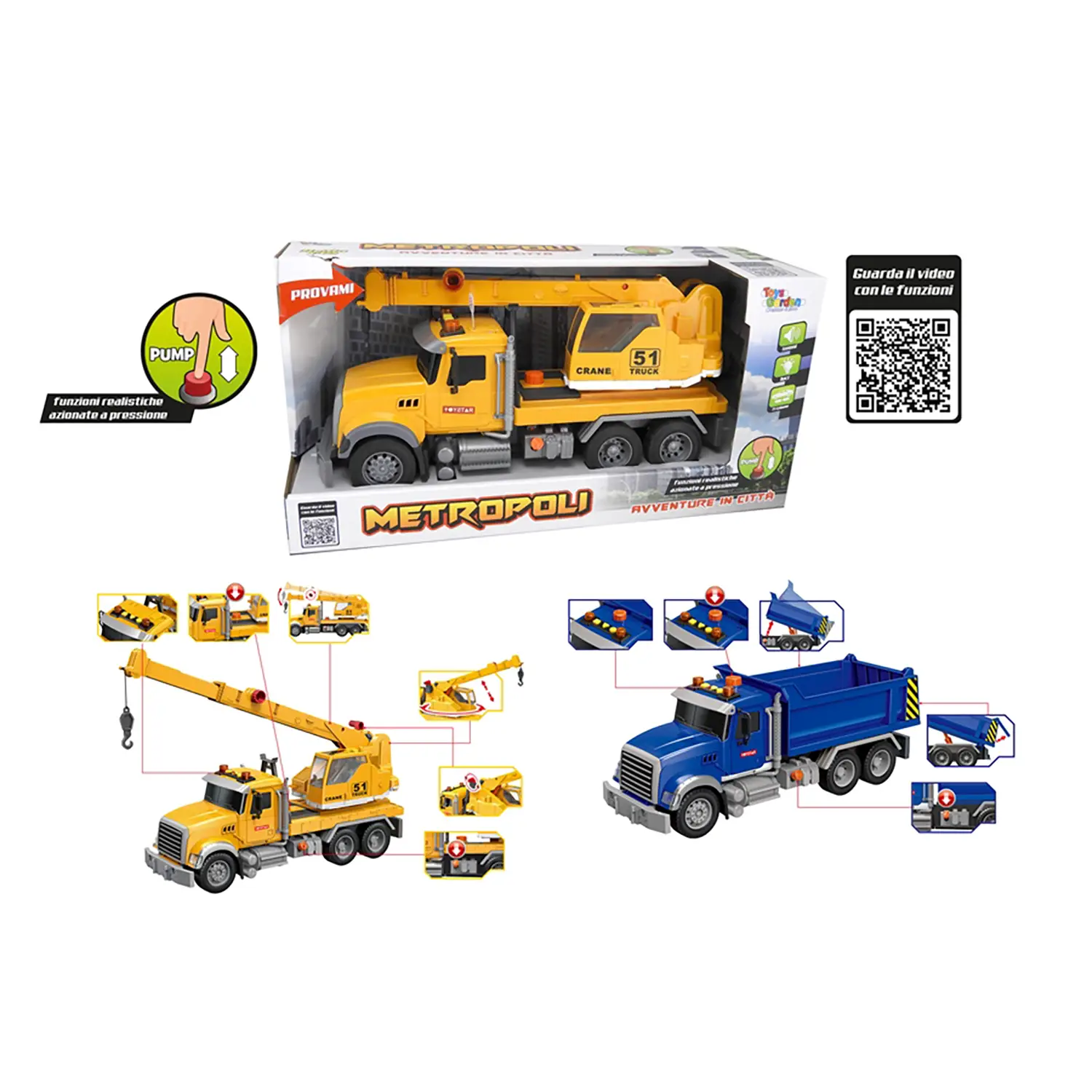 Metropoli Pump Truck Cantiere - modellini