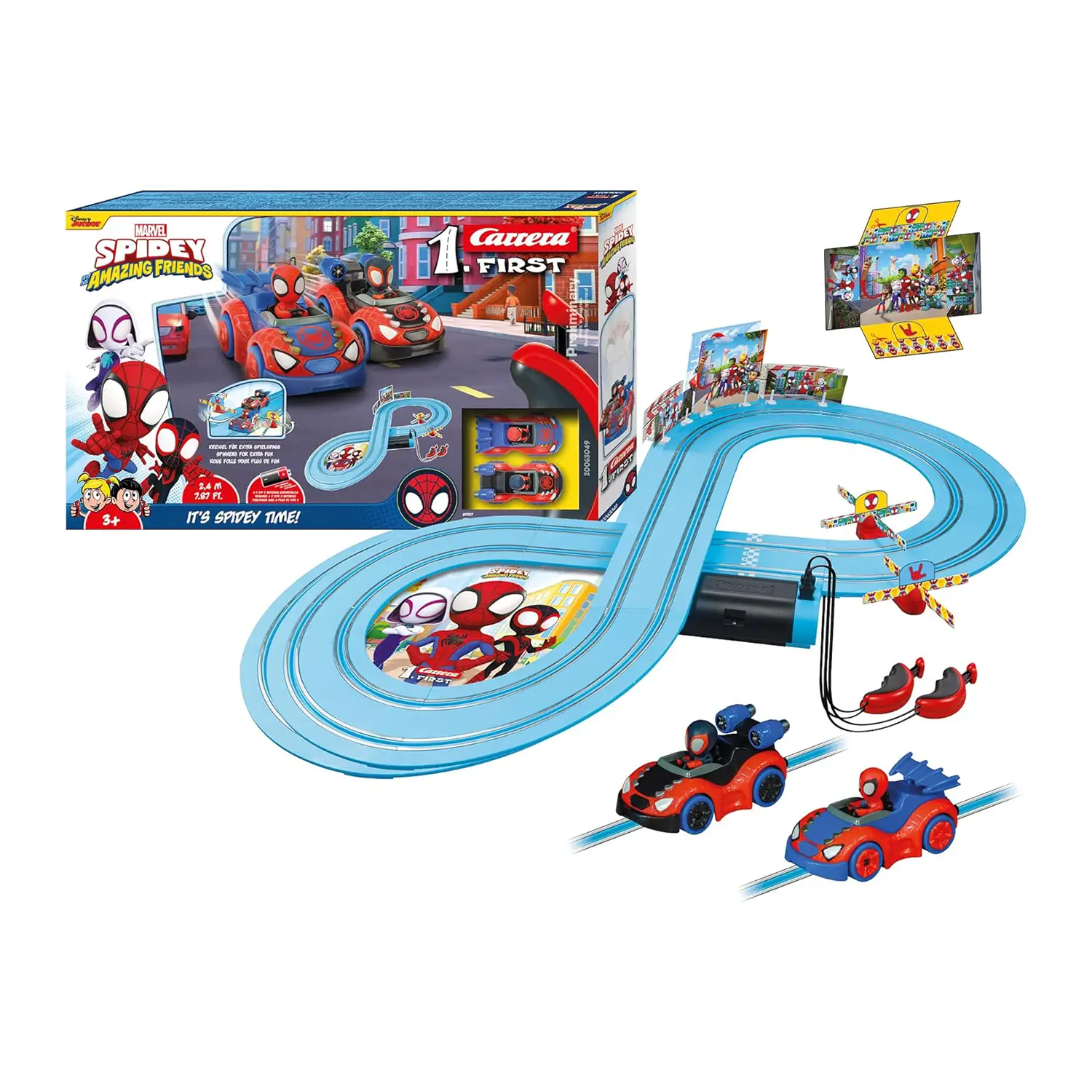 Pista Carrera FIRST Spidey - It's Spidey Time! per Bambini - Veicoli, garage e piste