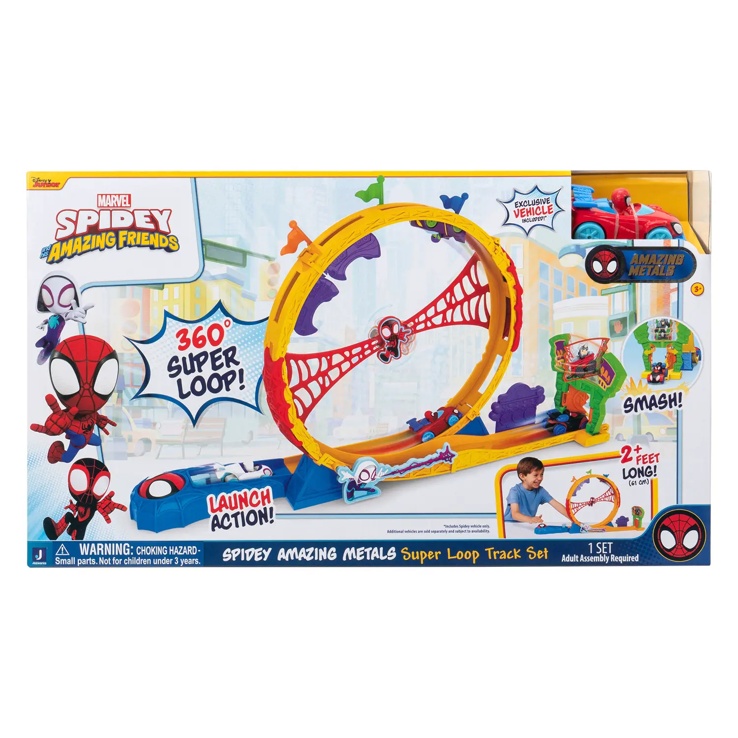 Spidey Pista Super Loop con Veicolo Esclusivo Die Cast - Veicoli, garage e piste