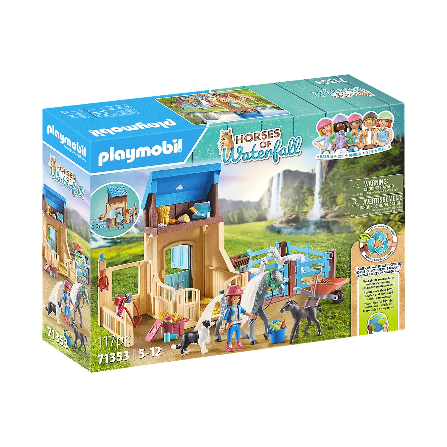 Stalla Con Recinto Playmobil Horses Of Waterfall - playmobil