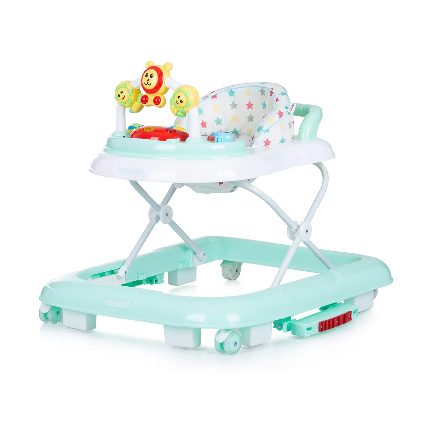 Girello Musicale 4 In 1 Baby Walker Friends Menta - girelli