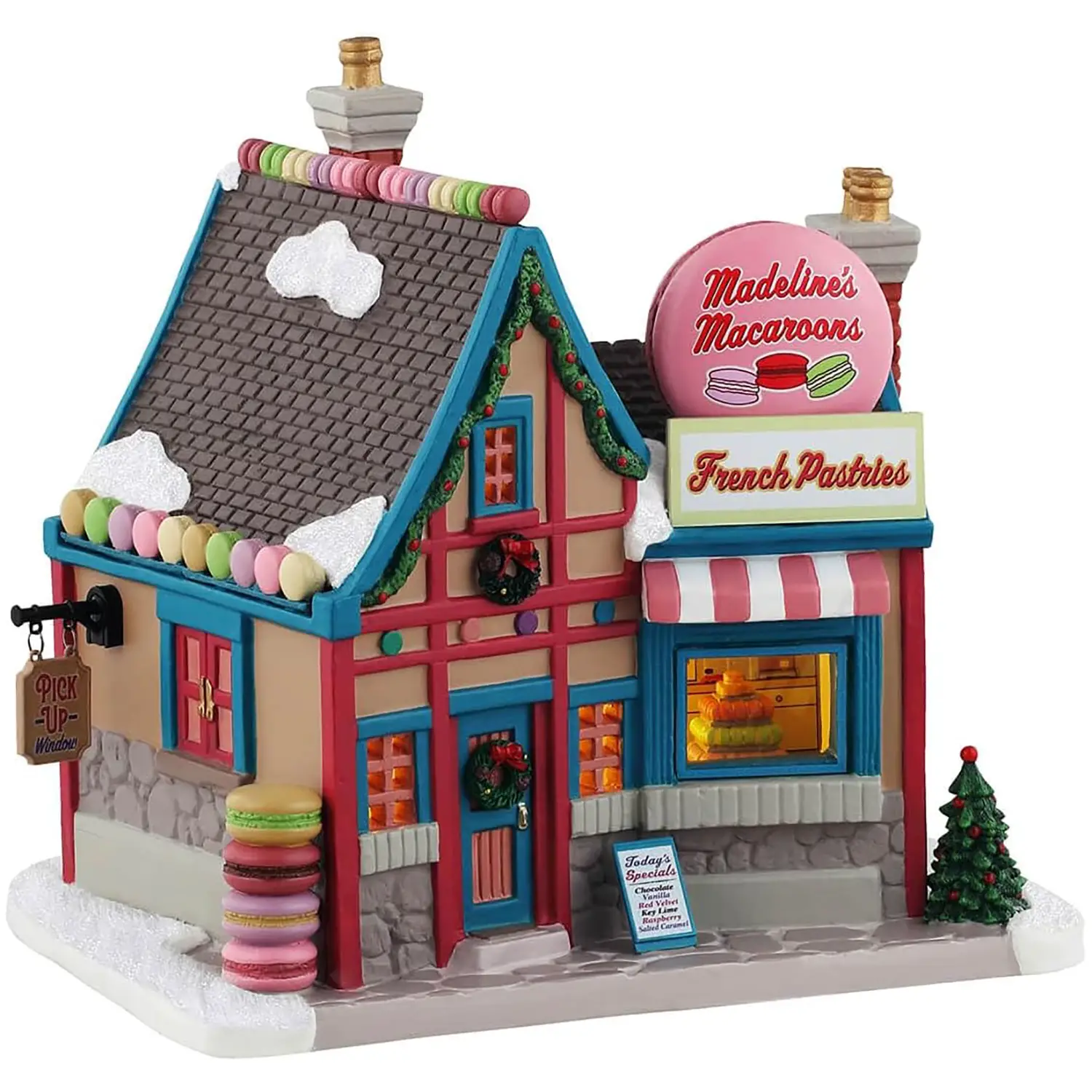 Lemax Madeline’s Macaroons 45246 – Pasticceria Francese Natalizia Luminosa Caddington - scene e villaggi