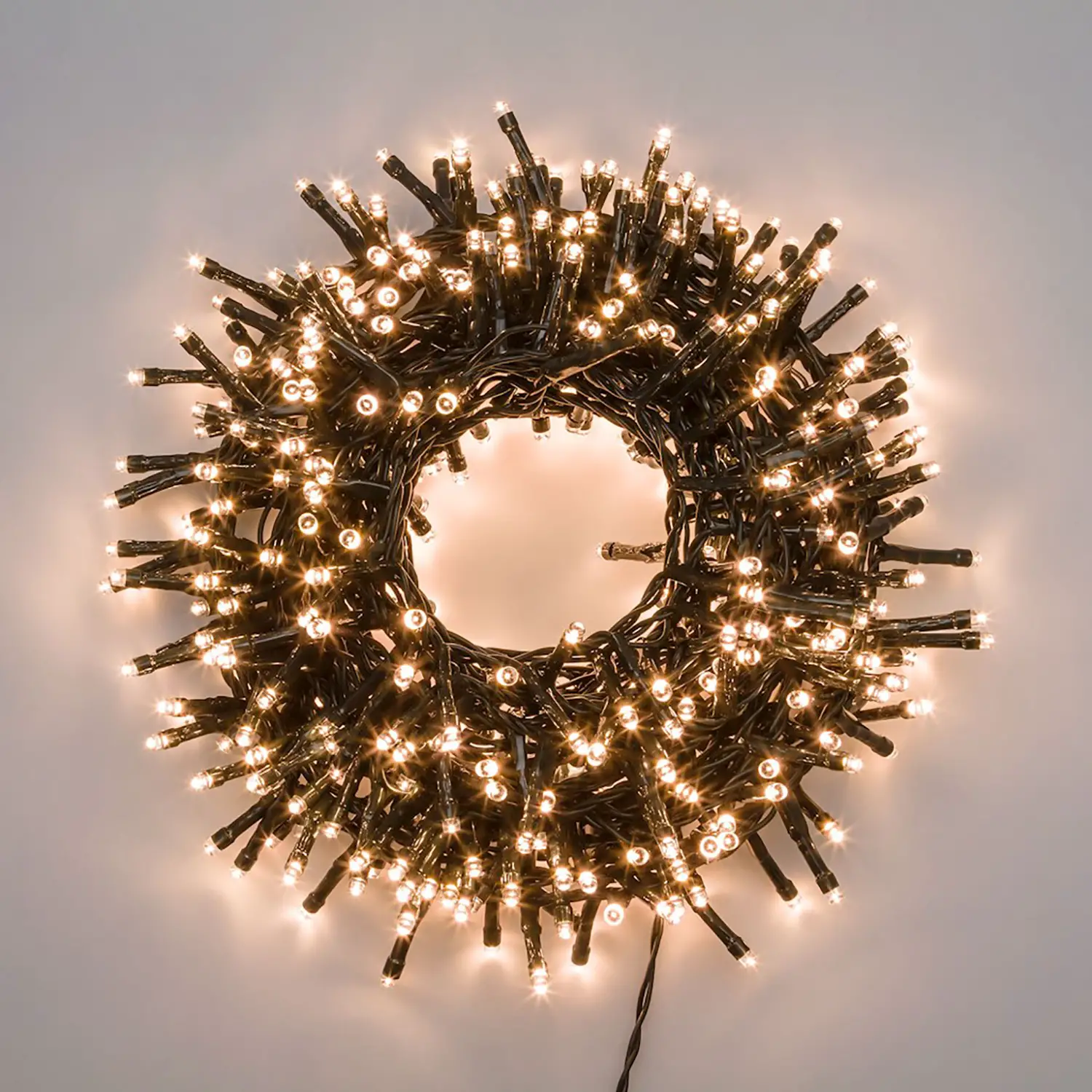 MiniCluster 3000 LED Bianco Caldo con Timer, Catena Luminosa 60,5 m - luci
