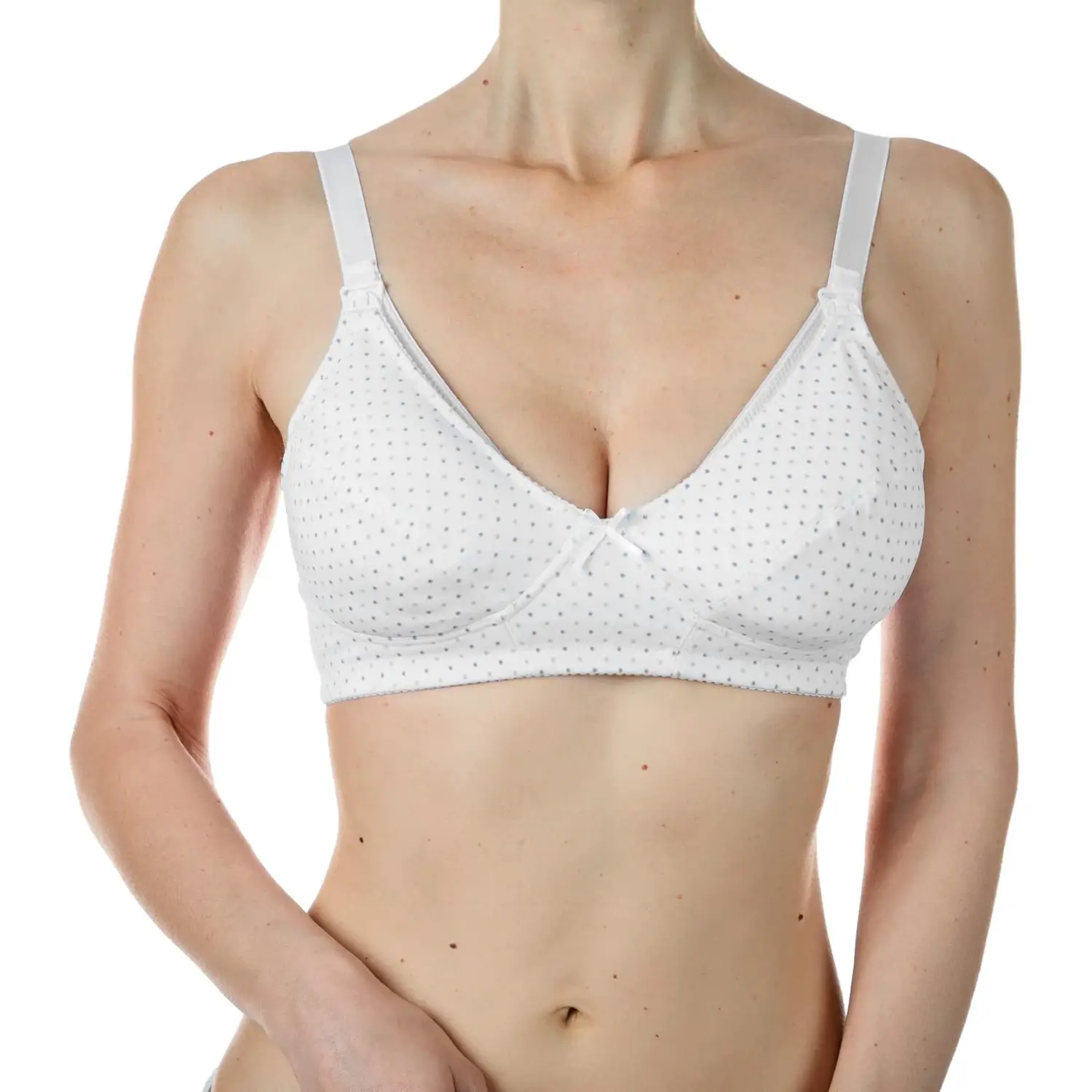 Reggiseno Allattamento In Microfibra Taglia 5D Bianco - linea mamma