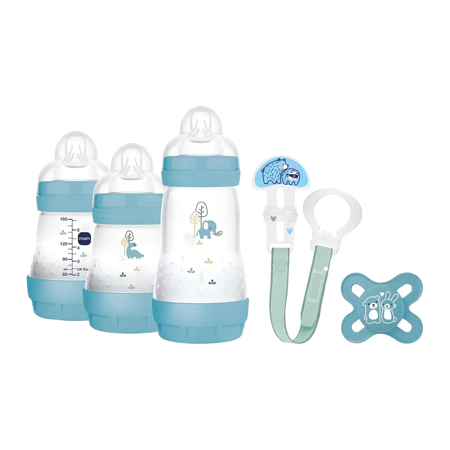 Set Regalo Azzurro: Biberon Easy Start, Ciuccio e Accessori - biberon e accessori