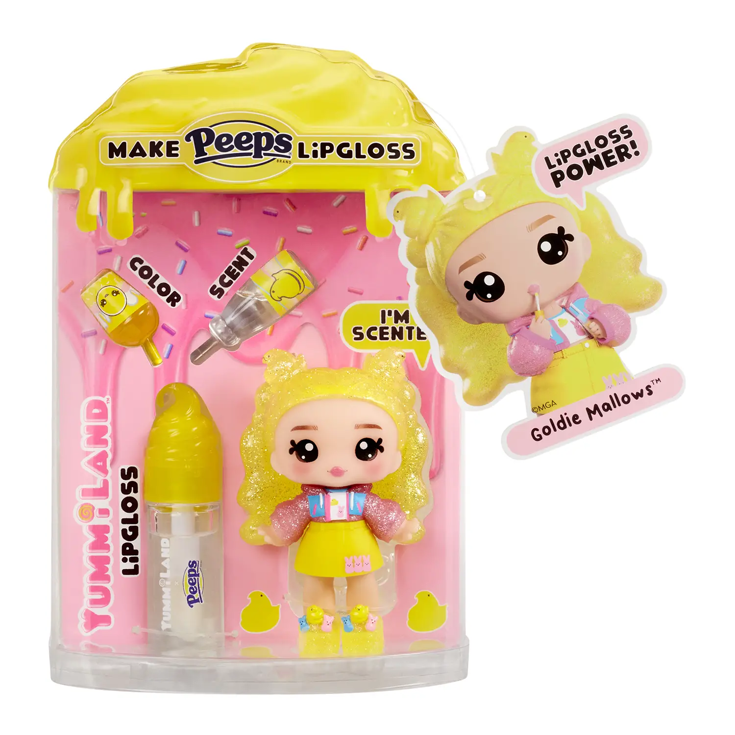 Yummiland Lipgloss Doll - Goldie Mallows Yellow - collezionabili bambina