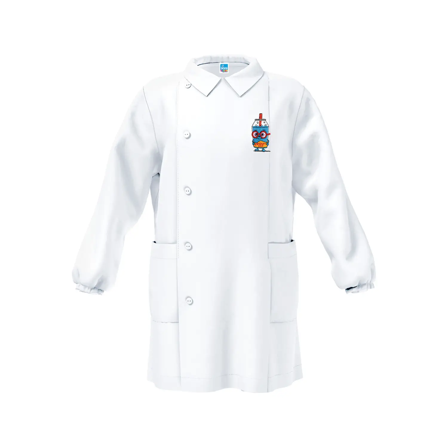 Grembiule Bambino Asilo Frizzy Pop Bianco 4 Anni - grembiuli scolastici