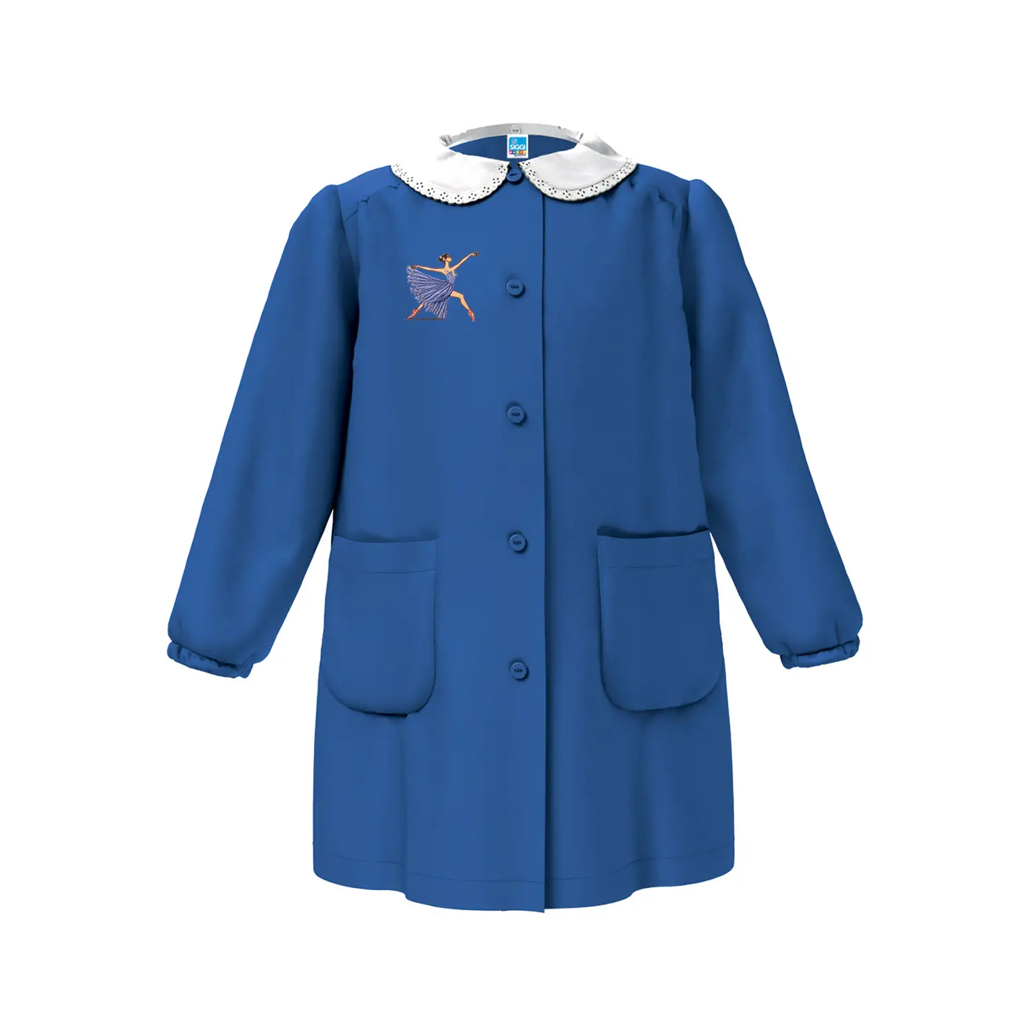 Grembiule Bambina Scuola Ballerina Blu 7 Anni - grembiuli scolastici