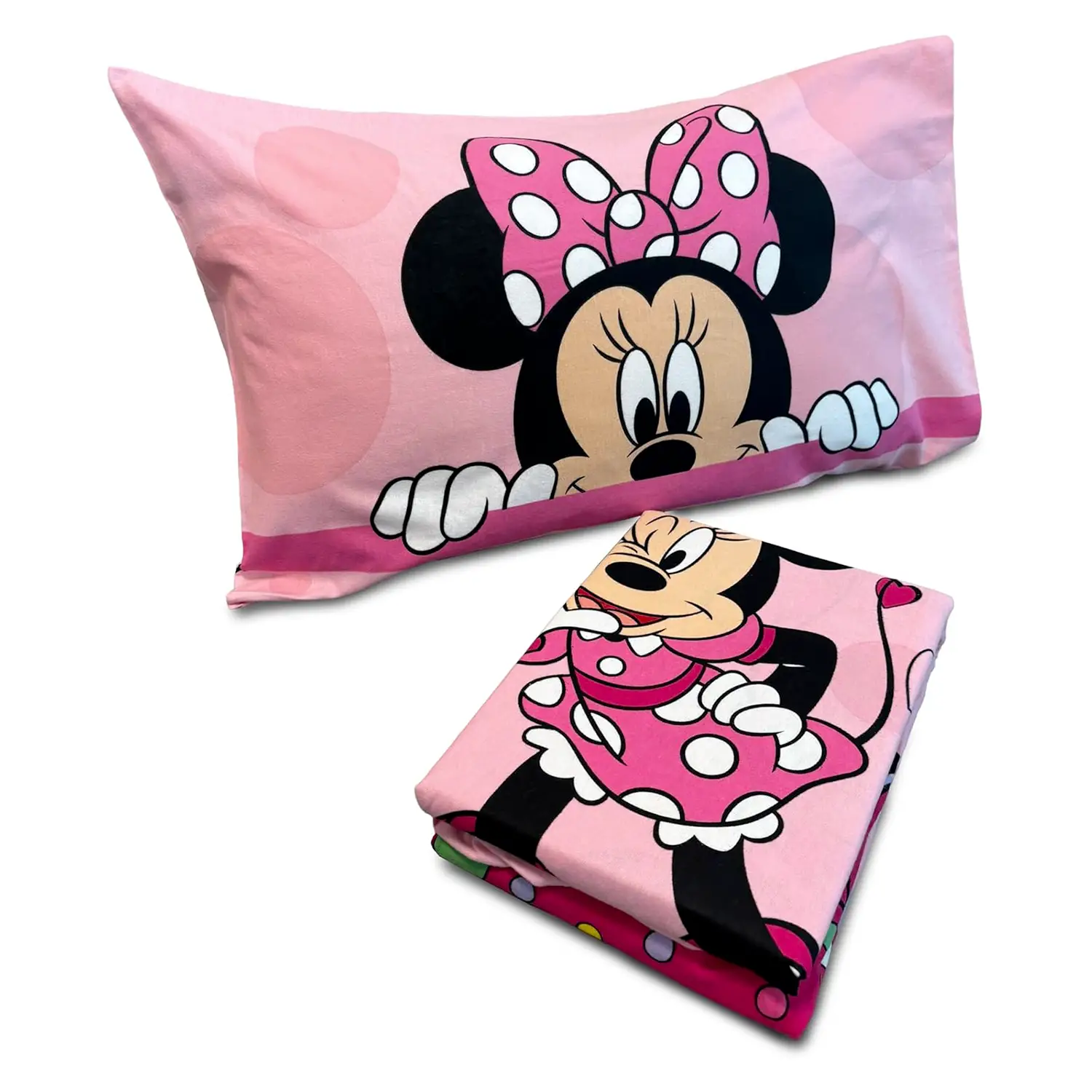 Set Lenzuolo Letto Singolo Minnie in Flanella - biancheria casa