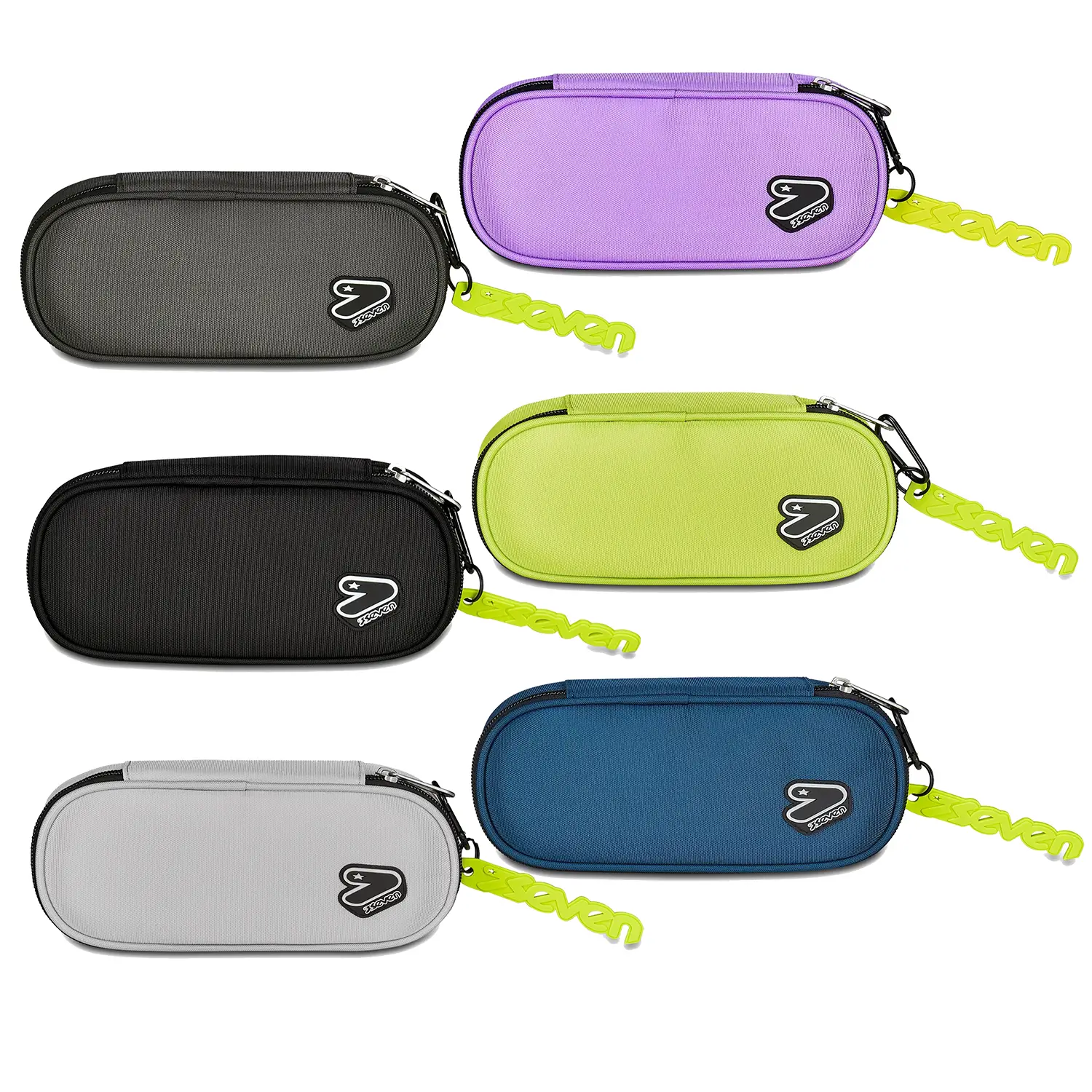 Tech Line Bustina Scuola Pencil Bag Round Plus Grs in Colori Assortiti - bauletti tombolini bustine