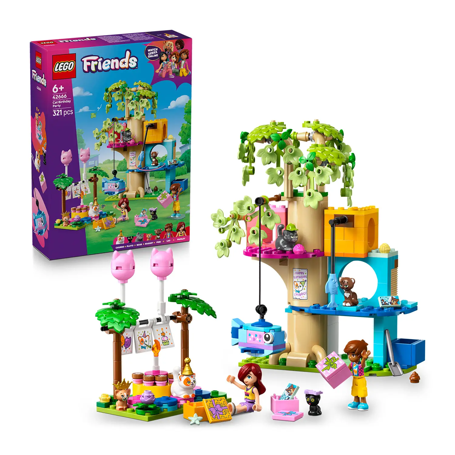 Lego Friends Festa di Compleanno Felina e Casa Sull’albero 42666 - lego