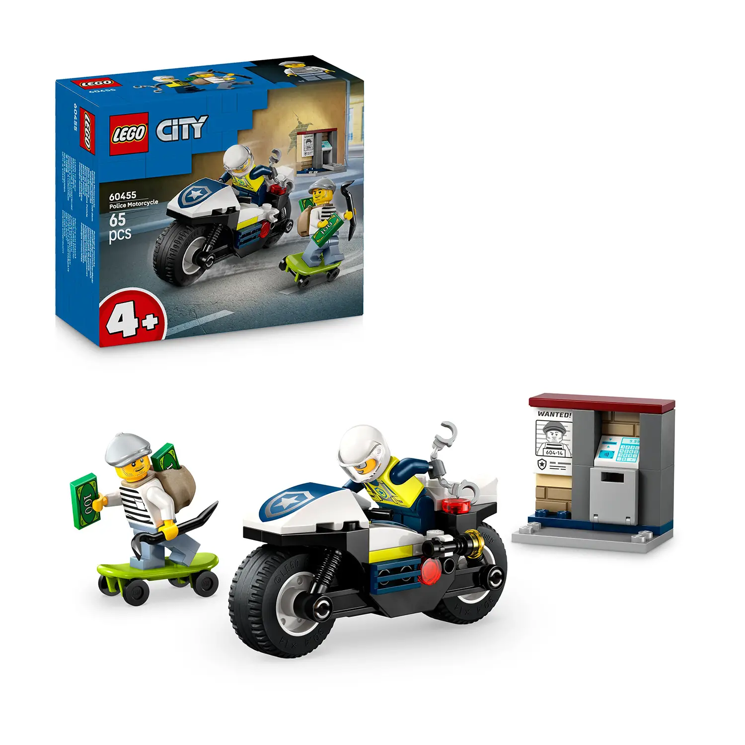 Lego City Inseguimento della Moto della Polizia 60455 - lego