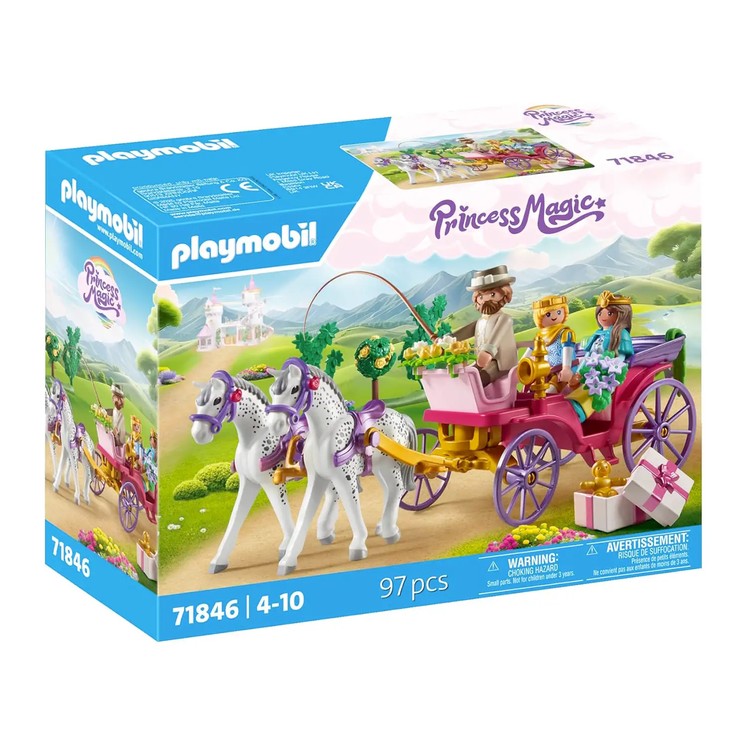 Carrozza Con La Principessa E Il Principe Playmobil Princess - playmobil