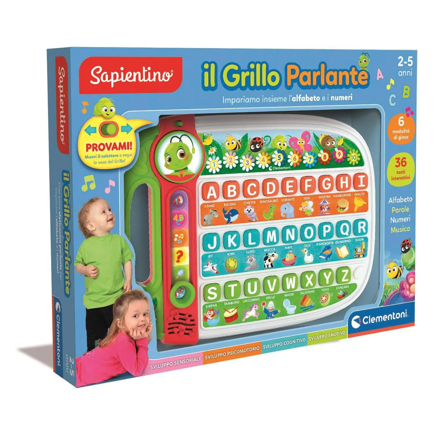 Clementoni Sapientino Il Grillo Parlante Gioco Educativo 2-5 Anni - sapientino