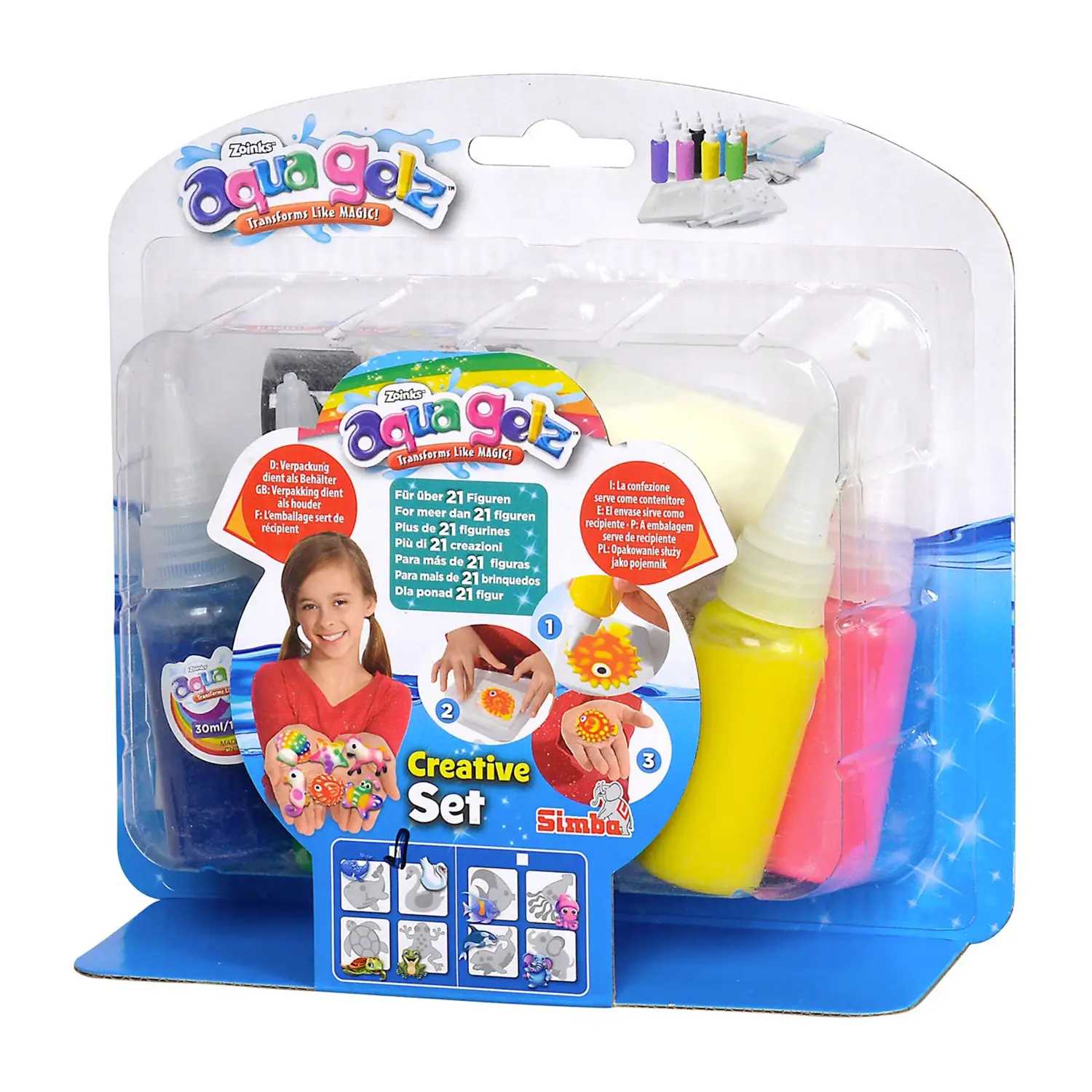 SIMBA Aqua Gelz Creative Set - Kit Creativo per Bambini - creatività