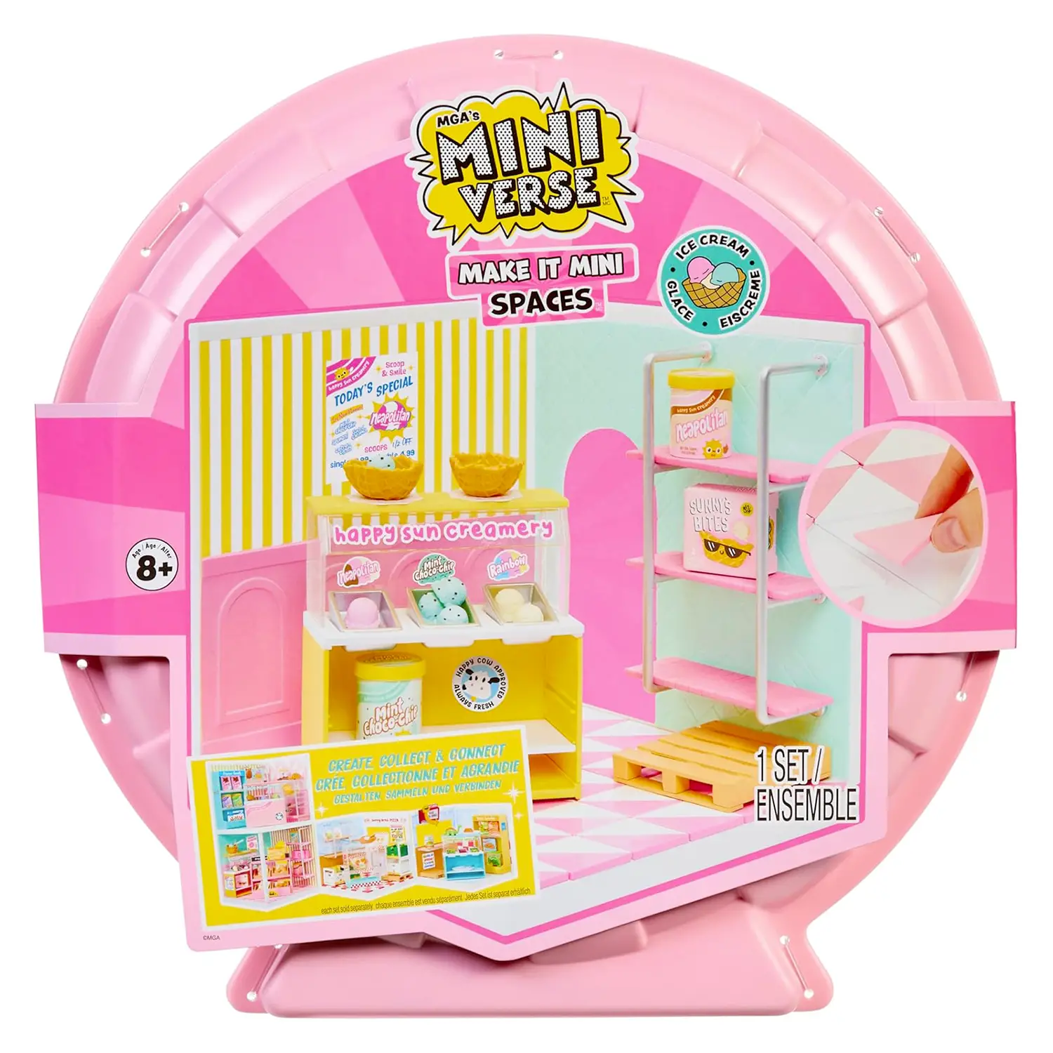 MGA's Miniverse - Spaces Starter Pack - Ice Cream - collezionabili bambina