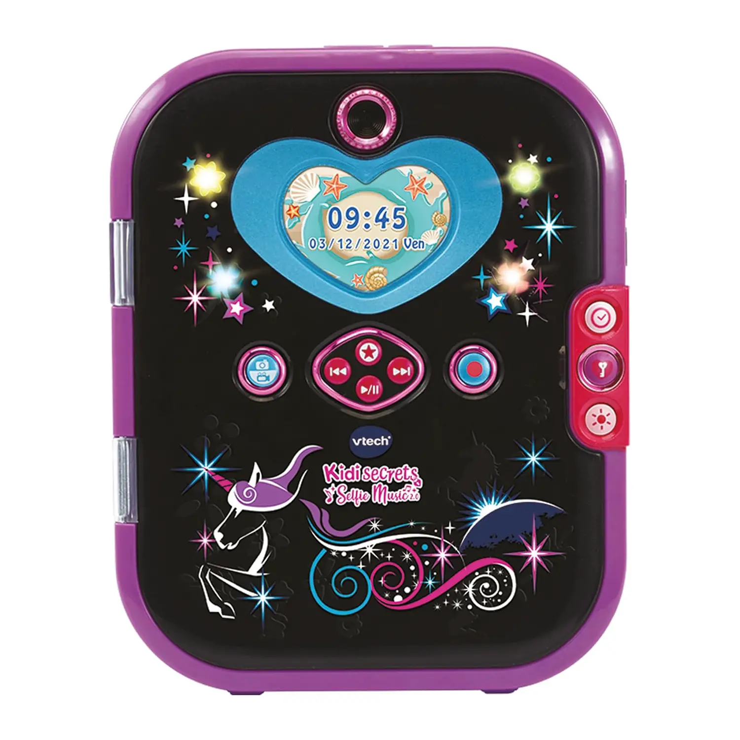 VTech KidiSecrets Selfie Music 2.0 Nero | Diario Segreto Interattivo con Fotocamera e MP3 - giochi elettronici