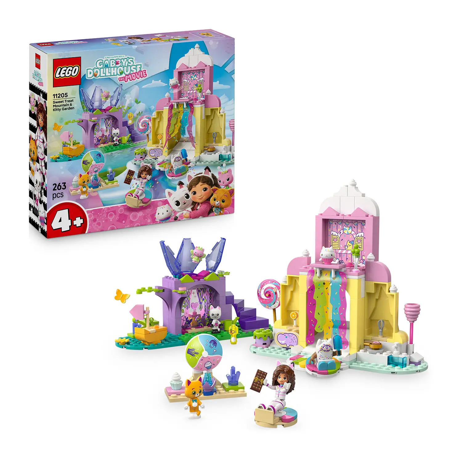 Lego Gabby's Dollhouse Dolce Montagna e Giardino di Gattina Fatina 11205 - lego